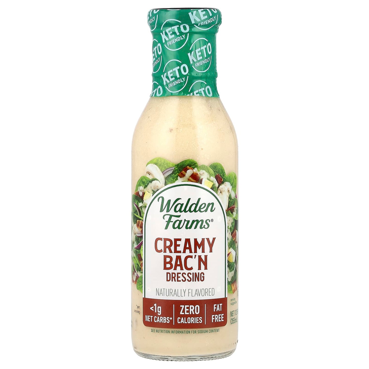 Walden Farms, Creamy Bac'N Dressing, 12 fl oz (355 ml) - Image 1