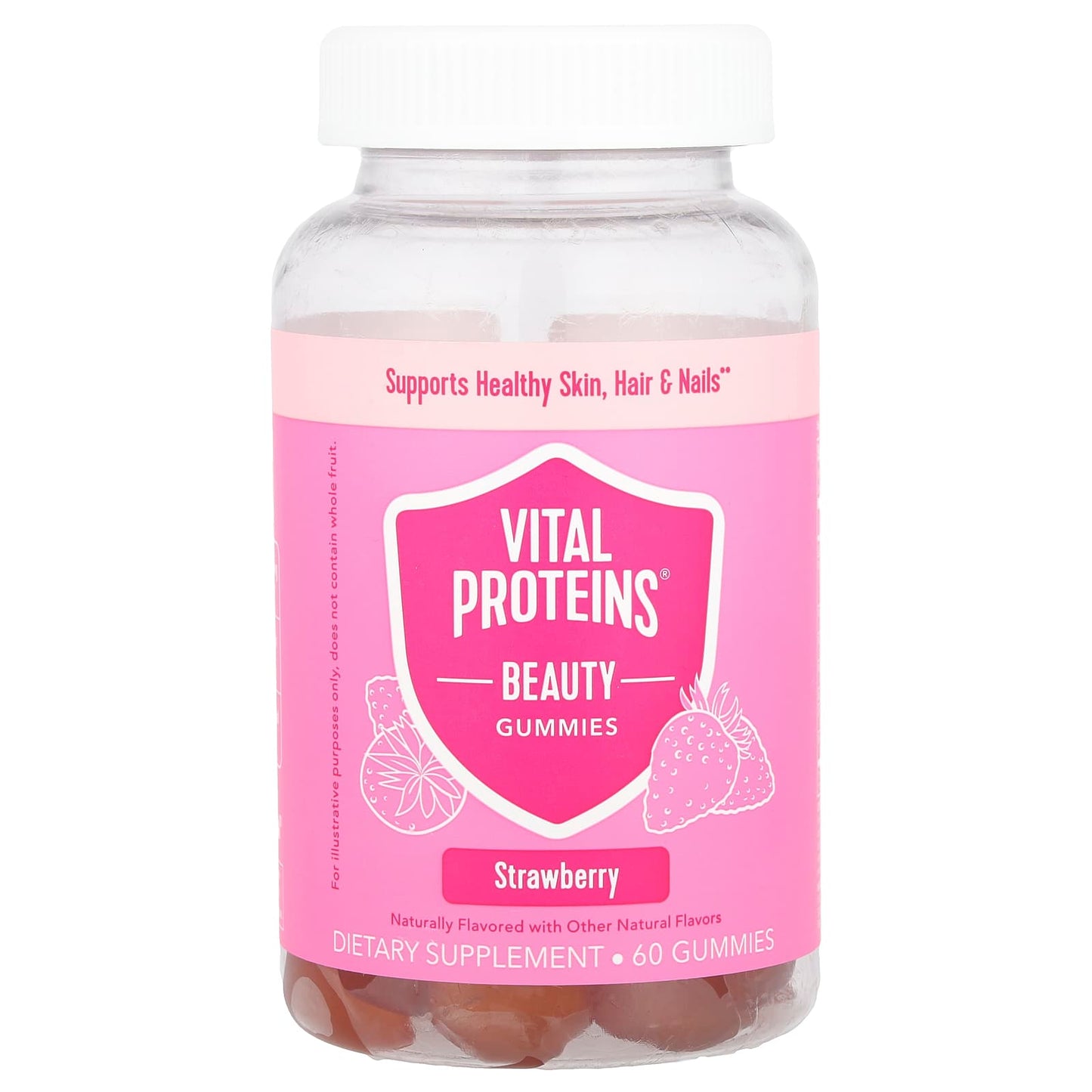 Vital Proteins, Beauty Gummies, Strawberry, 60 Gummies - Image 1