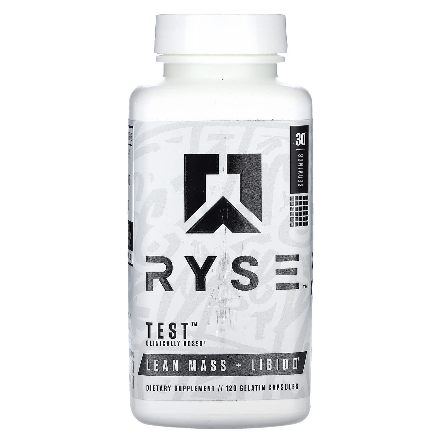 RYSE, Test, Lean Mass + Libido, 120 Gelatin Capsules - Image 1