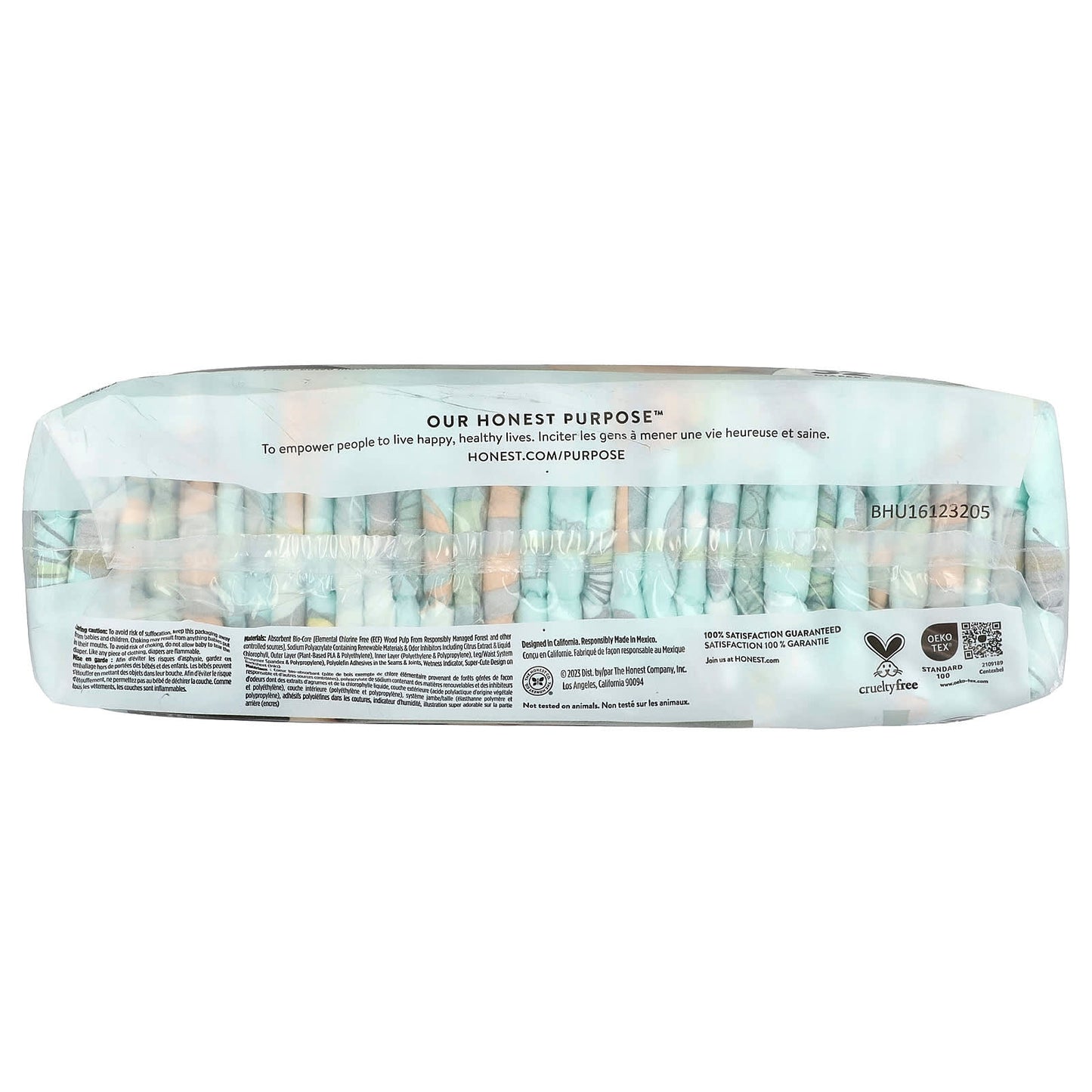 The Honest Company, Clean Conscious Diapers™, Size 2, 12-18 lbs, Above It All, 32 Diapers - Image 2