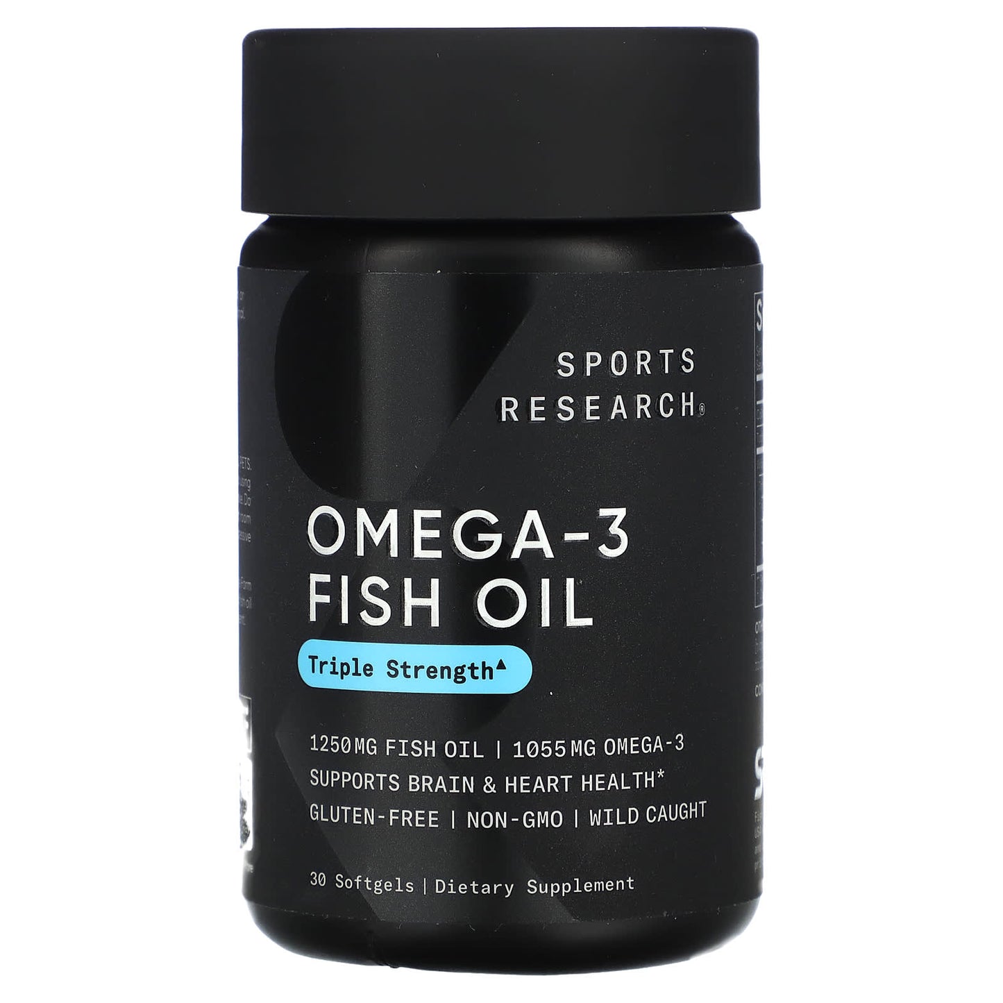 Sports Research, Omega-3 Fish Oil, Triple Strength , 30 Softgels - Image 1