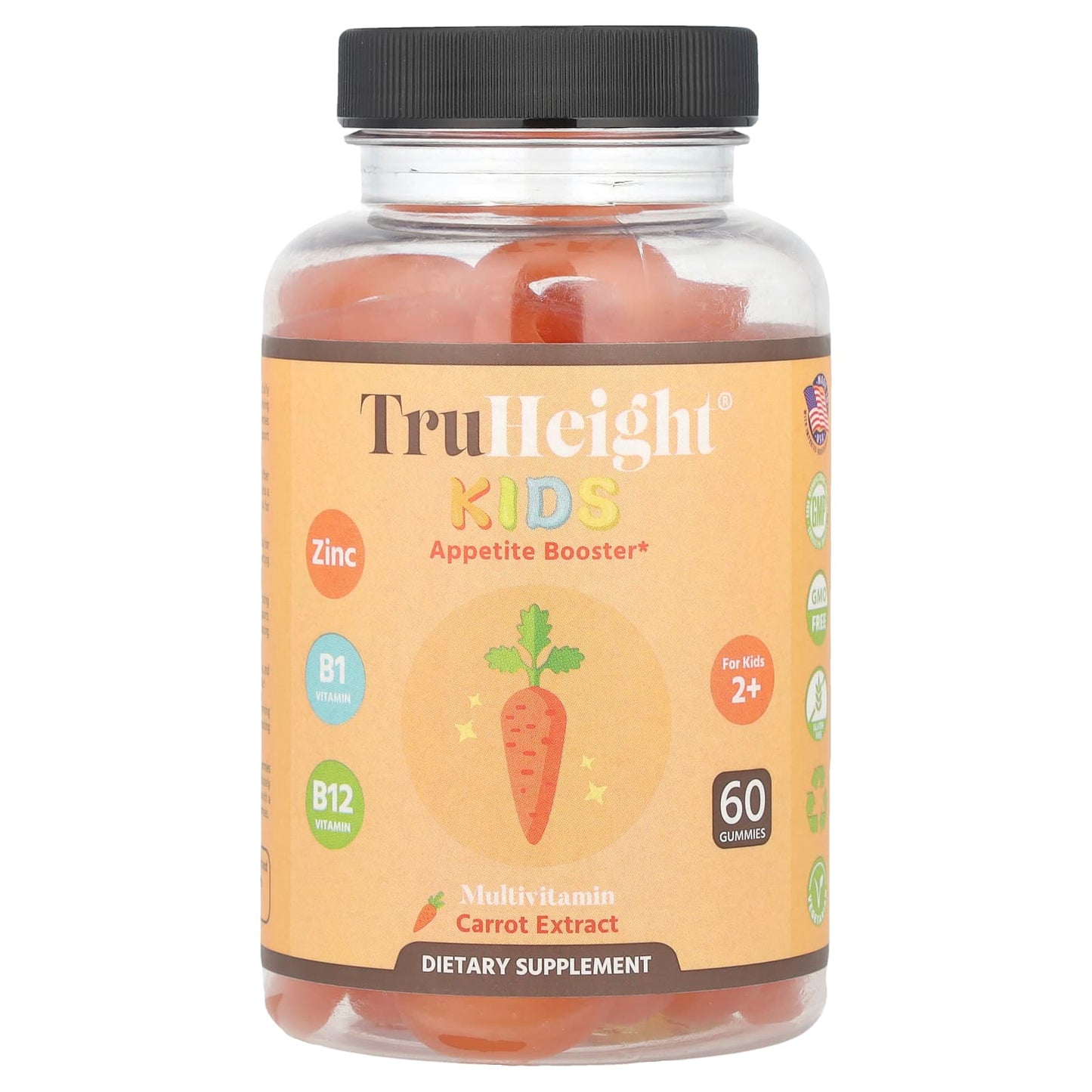 TruHeight, Kids, Appetite Booster Gummies, For Kids 2+, 60 Gummies - Image 1