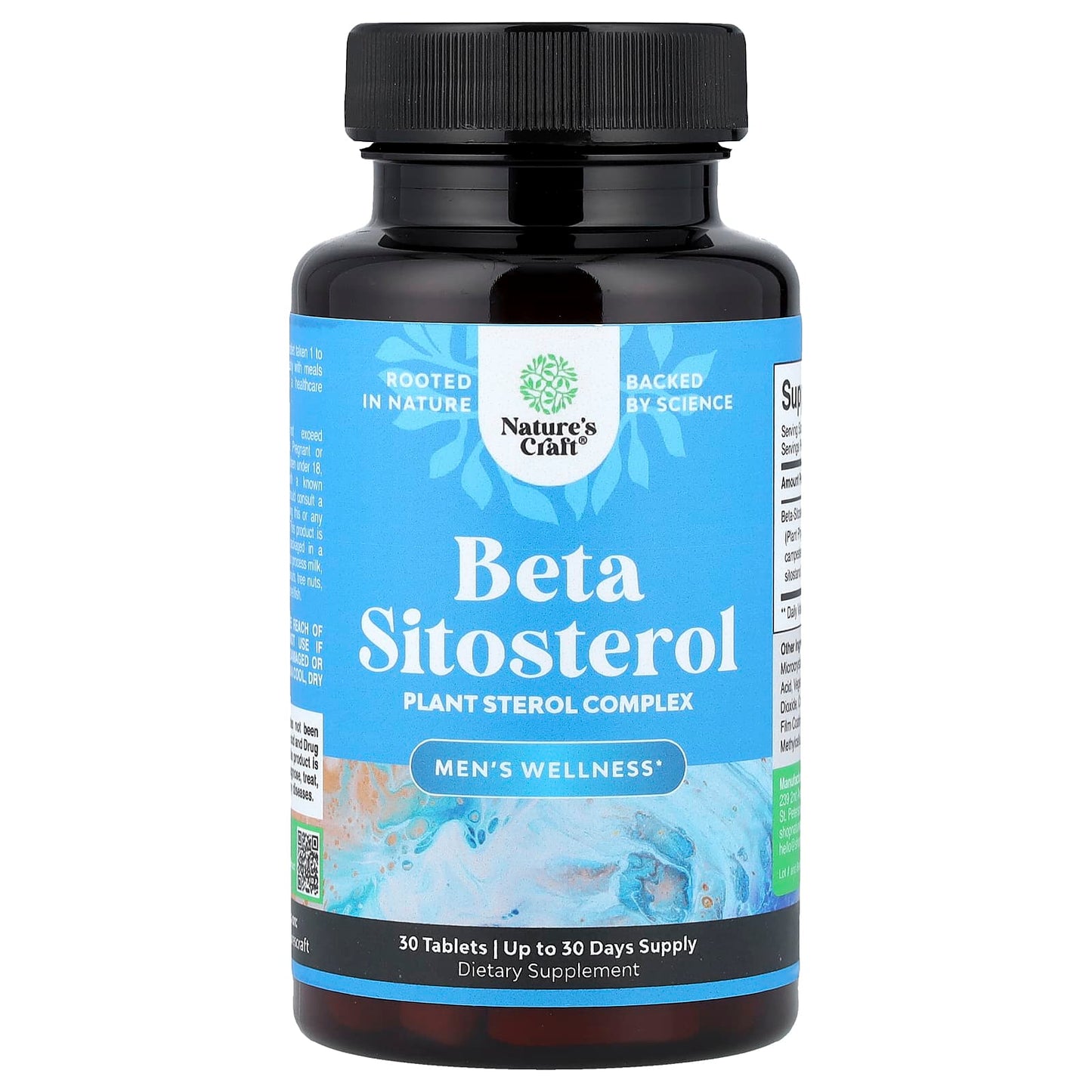 Nature's Craft, Men's Wellness, Beta Sitosterol, 30 Tablets (500 mg per Tablet) - Image 1