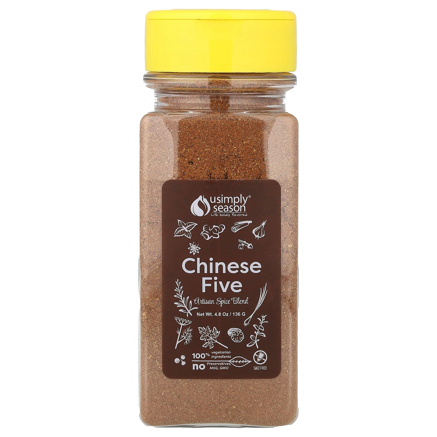 USimplySeason, Artisan Spice Blend, Chinese Five, 4.8 oz (136 g) - Image 1