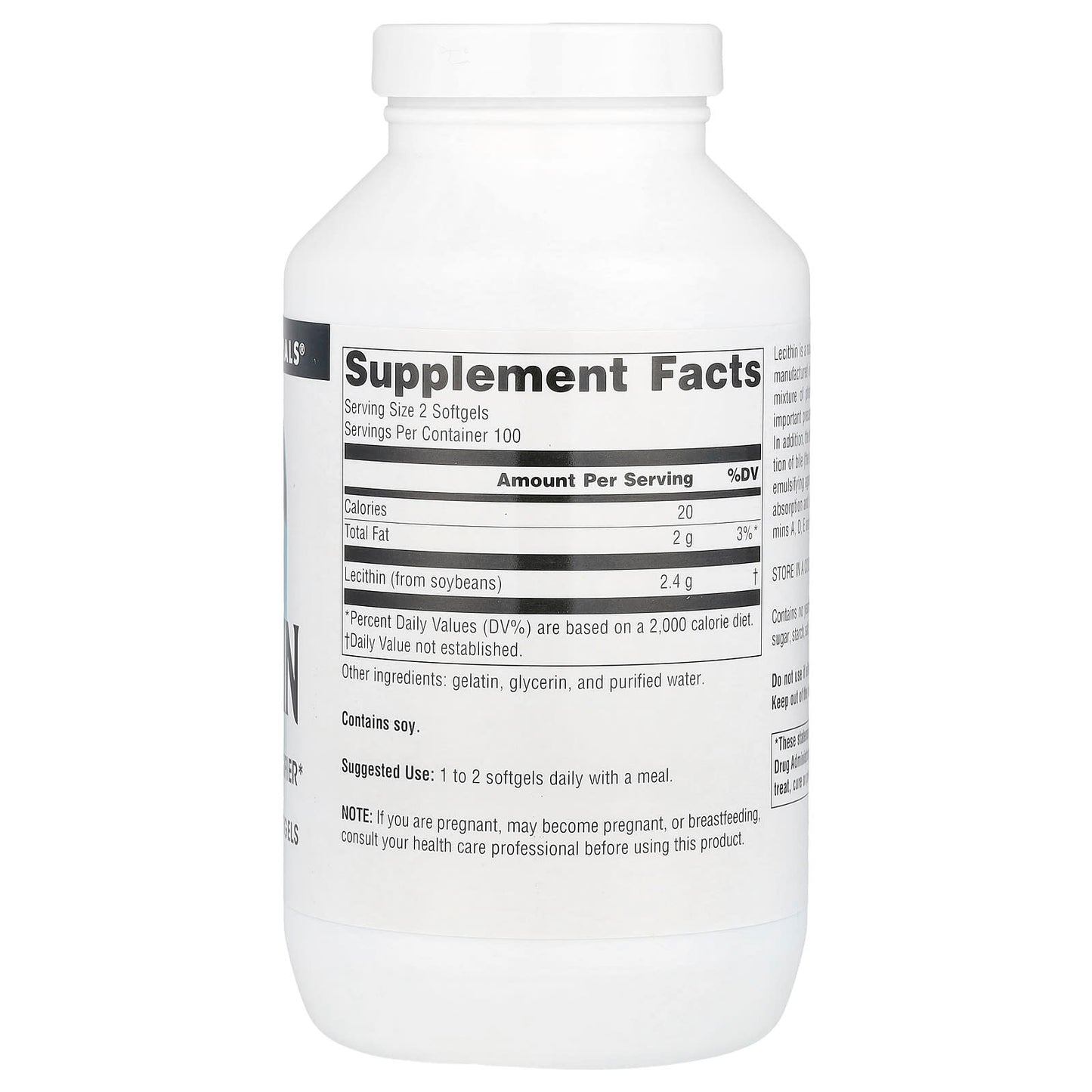 Source Naturals, Lecithin, 1,200 mg, 200 Softgels - Image 2