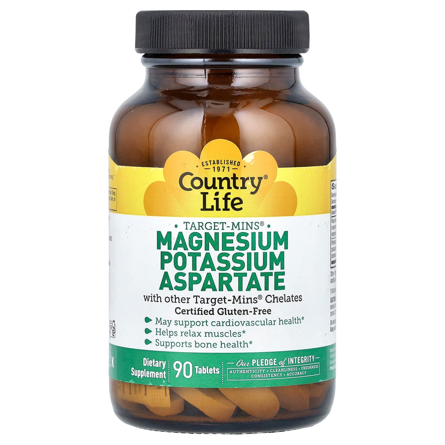 Country Life Magnesium & Potassium Supplements for Heart Health - Image 1