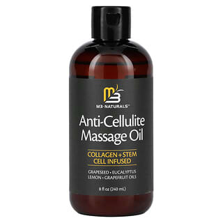 M3 Naturals Anti-Cellulite Massage Oil, 8 fl oz - Smooth & Tone Skin