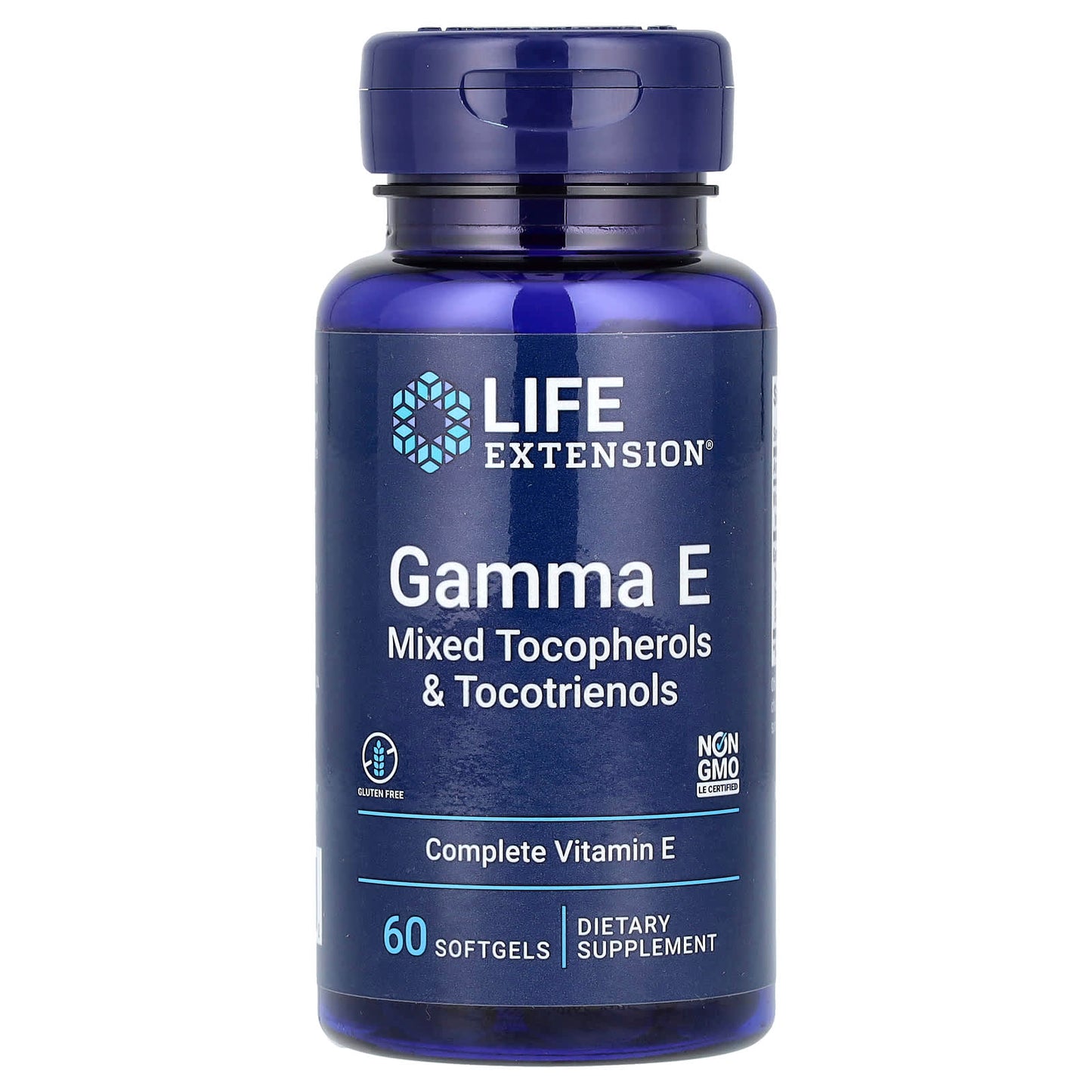 Life Extension, Gamma E, Mixed Tocopherols & Tocotrienols, 60 Softgels - Image 1