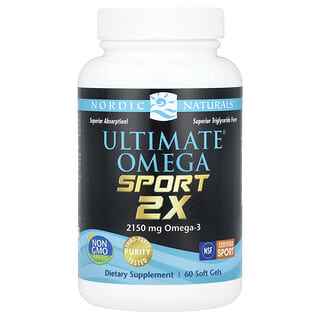 Nordic Naturals Ultimate Omega Sport 2x, 60 Soft Gels (1,075 mg)