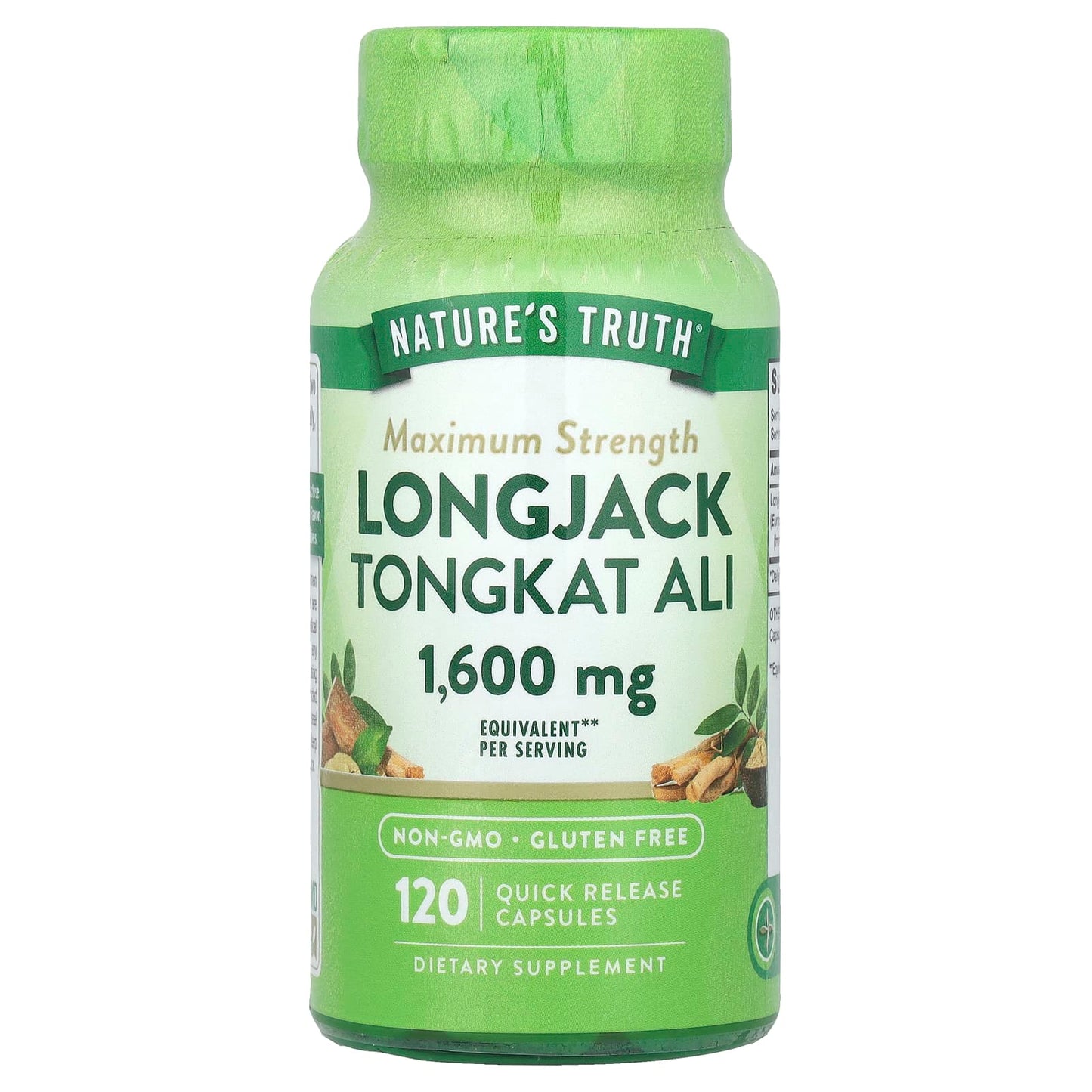 Nature's Truth, Longjack Tongkat Ali, Maximum Strength, 120 Quick Release Capsules (800 mg per Capsule) - Image 1