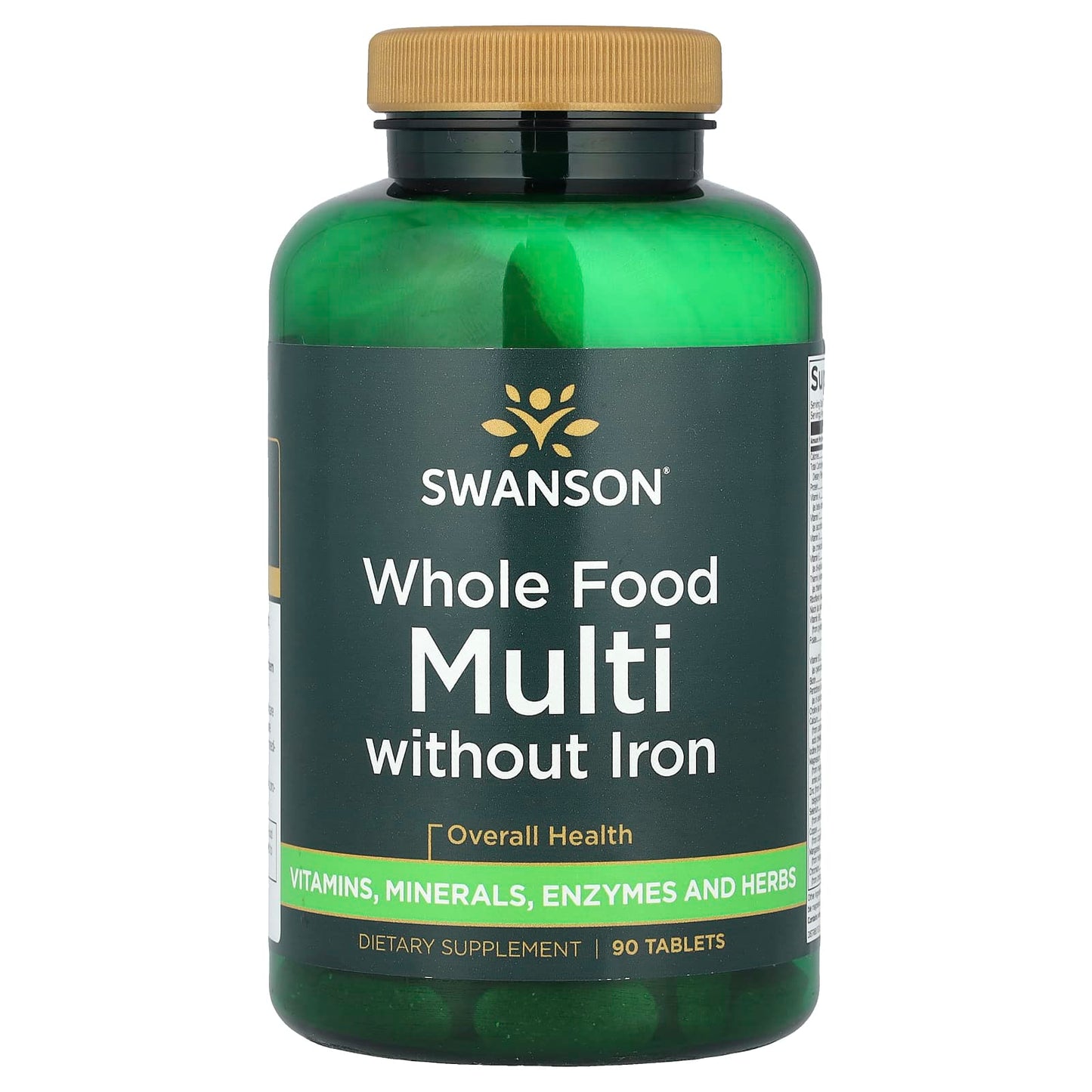 Swanson, Whole Food Multi Without Iron, 90 Tablets - Image 1