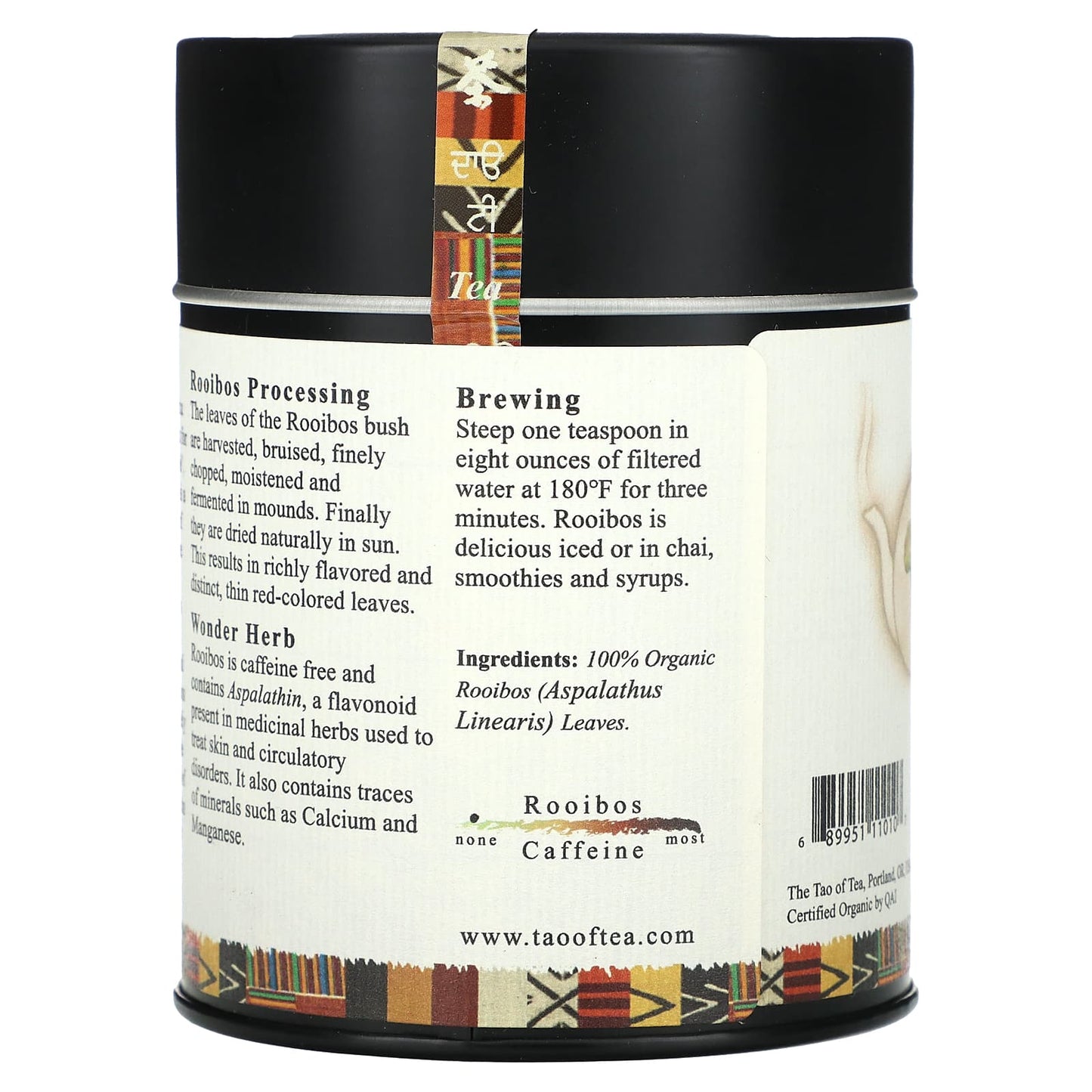 The Tao of Tea, Organic Herbal Tea, Rooibos, 4 oz (114 g) - Image 2