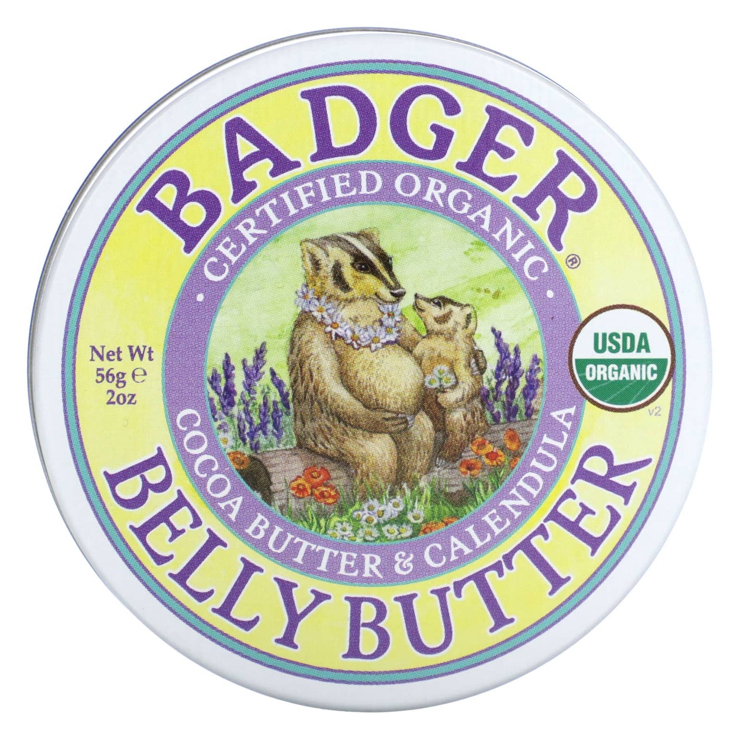 Organic Belly Butter by Badger - Soothe Dry, Stretched Skin - Image 1