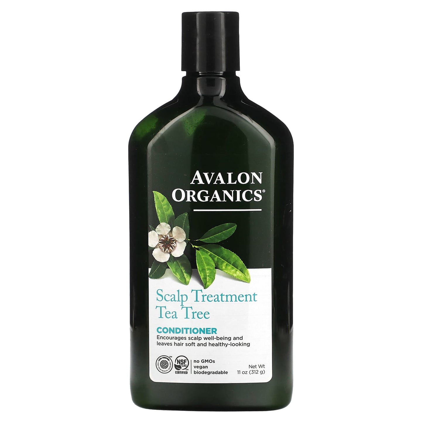 Avalon Organics Tea Tree Scalp Treatment Conditioner, 11 oz, Cruelty-Free & Organic - Image 1