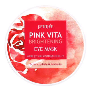Brighten Up Your Eyes with Petitfee's Pink Vita Eye Mask - 60 Pairs