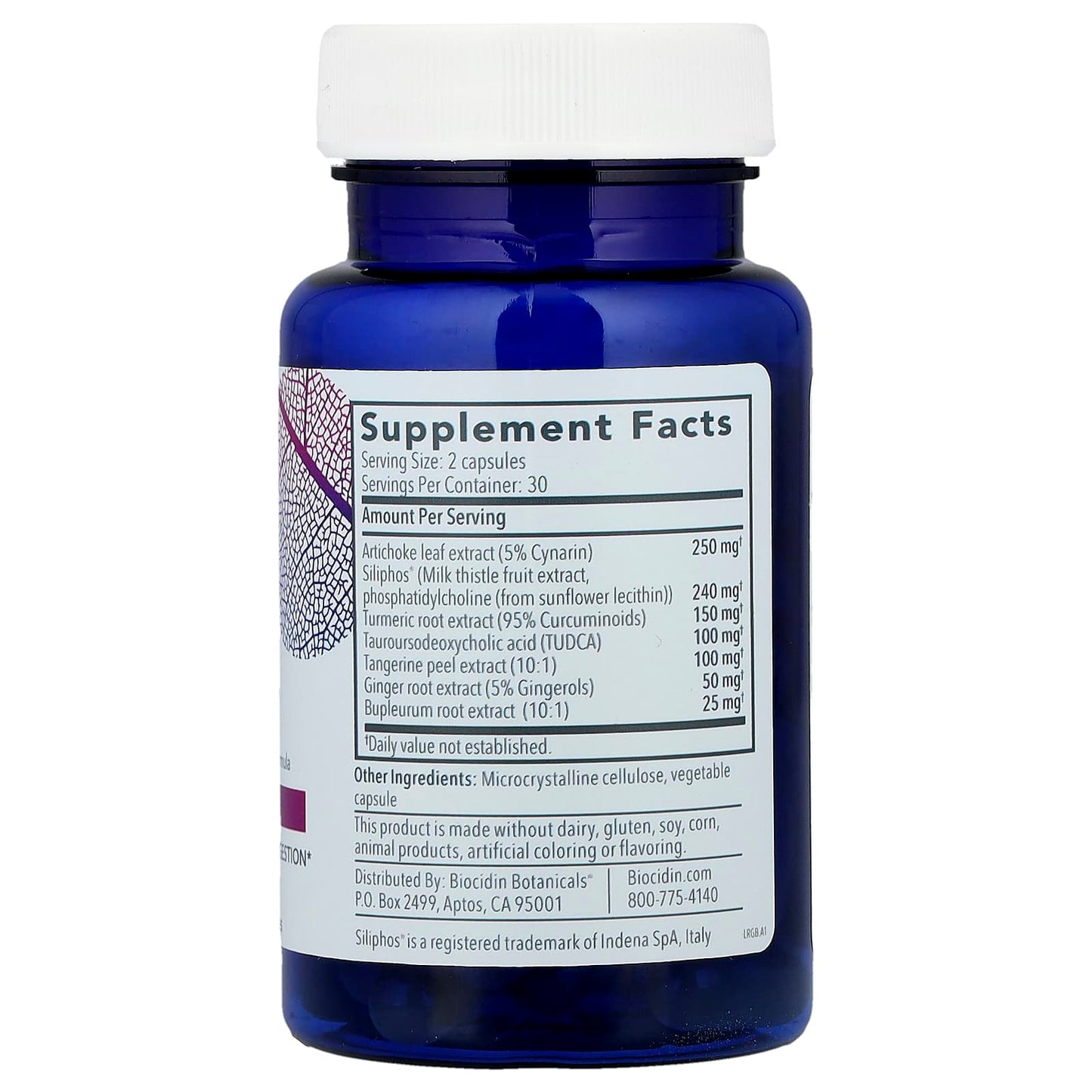 Liver Detox & Bile Flow Support - 60 Capsules by Biocidin Botanicals - Image 2