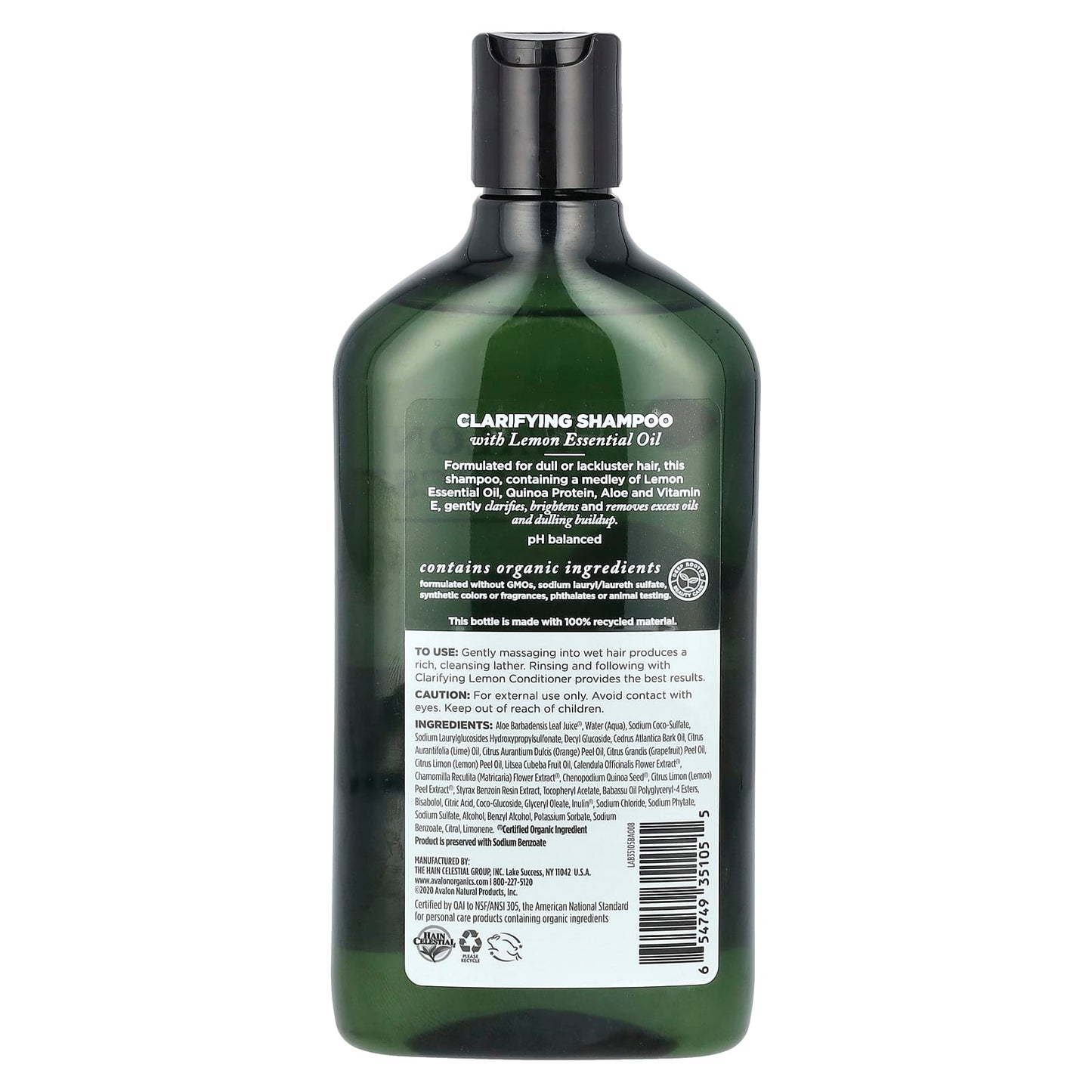 Clarifying Lemon Shampoo by Avalon Organics - Nourish Dull Hair - Image 2