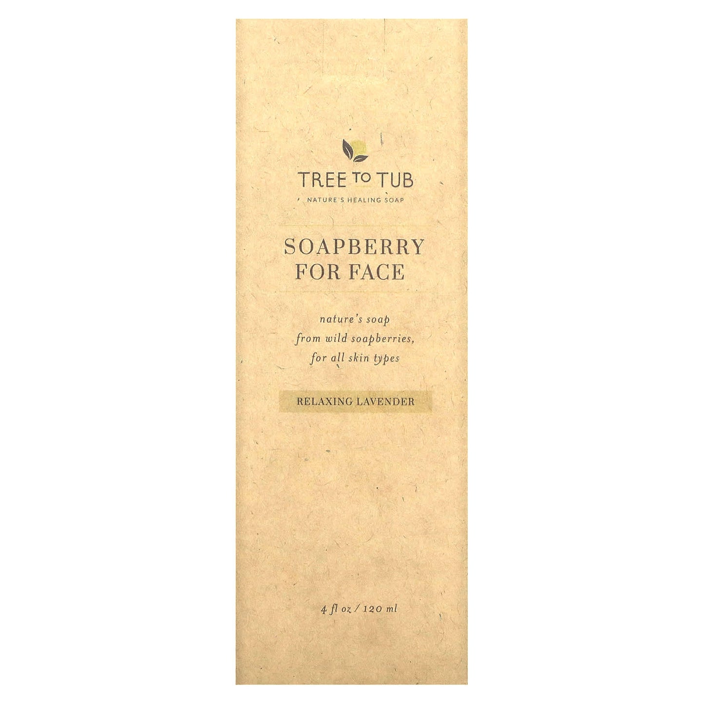 Tree To Tub, Soapberry For Face, For All Skin Types, Relaxing Lavender , 4 fl oz (120 ml) - Image 2