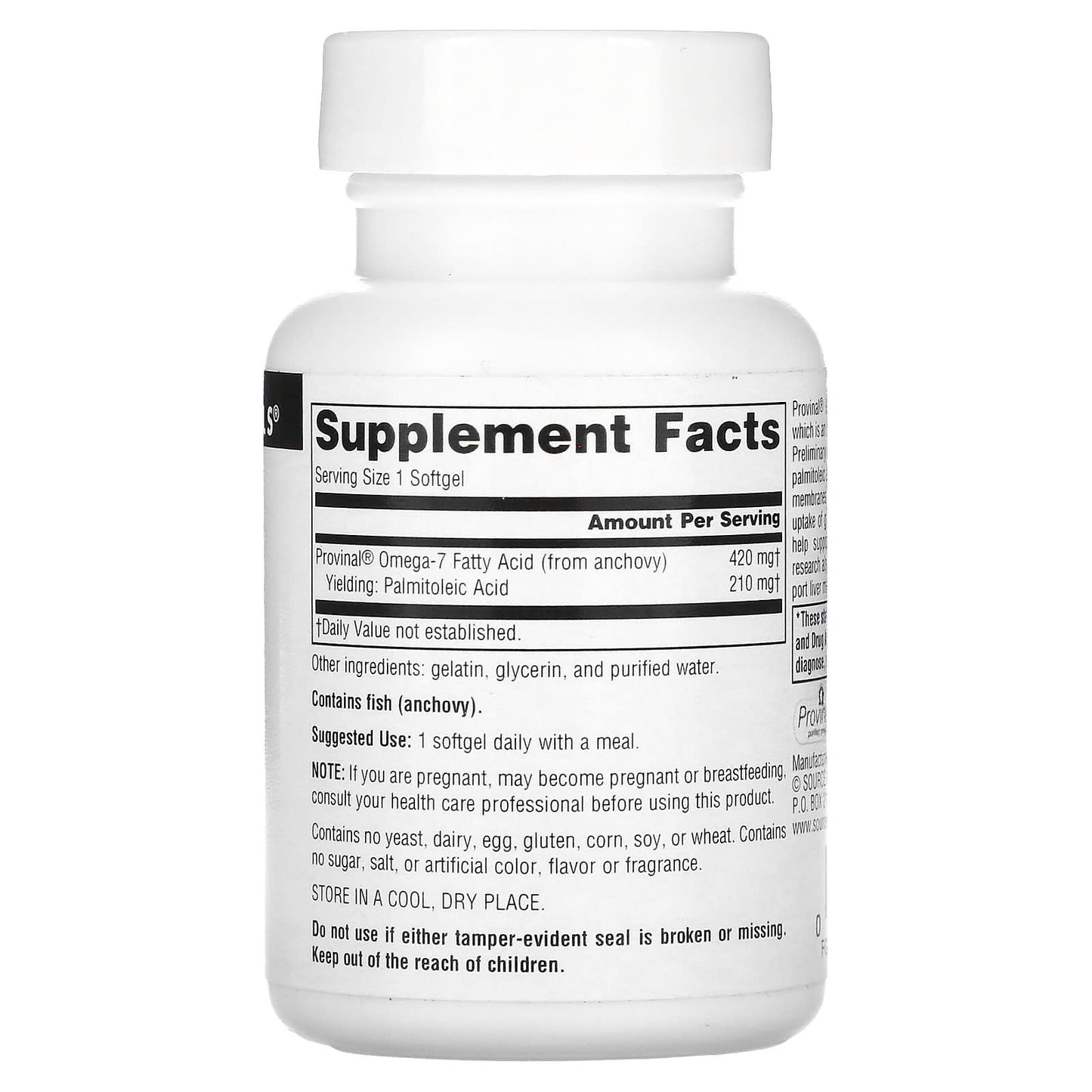 Source Naturals, Provinal Omega-7, 30 Softgels - Image 2