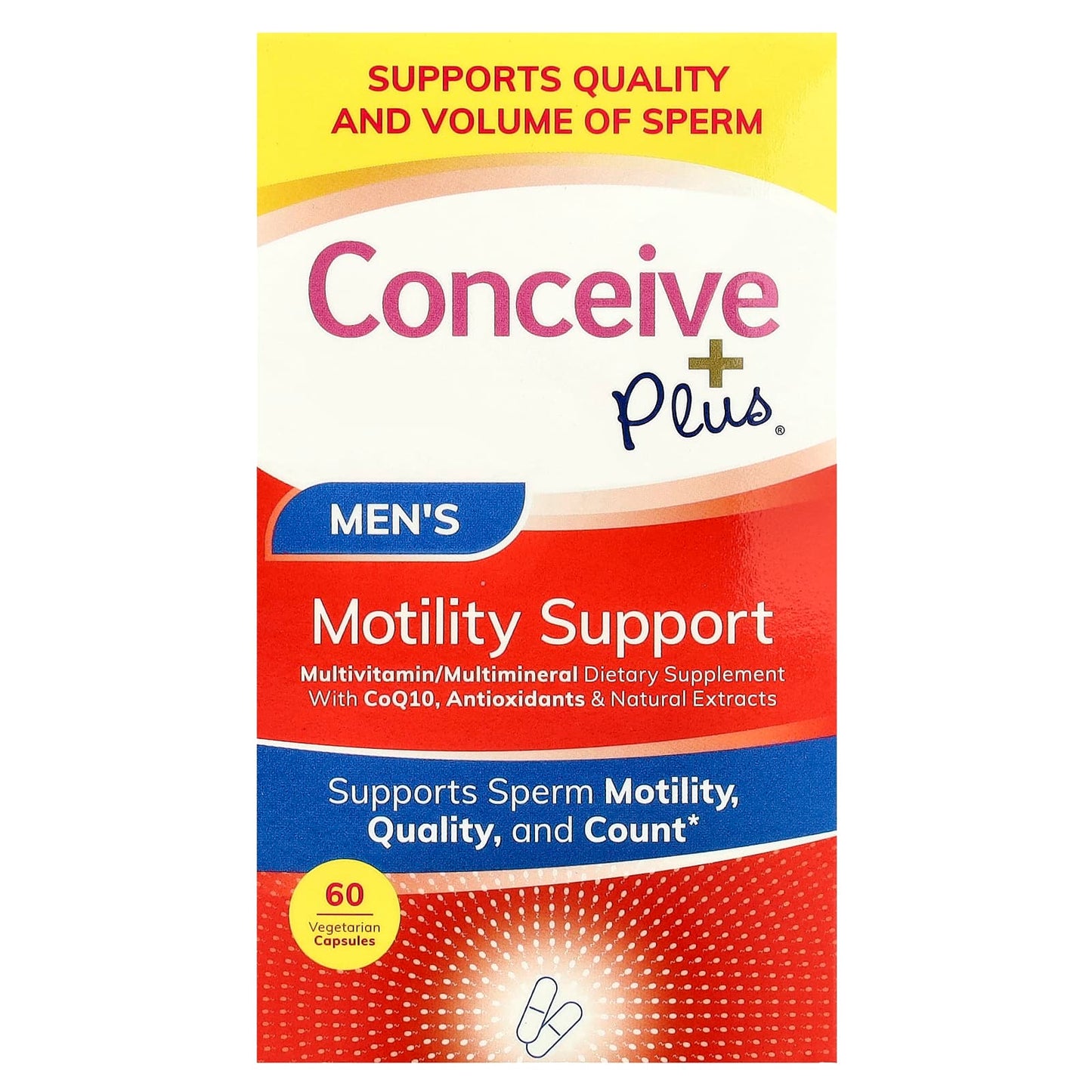 Conceive Plus, Men's Motility Support, 60 Vegetarian Capsules