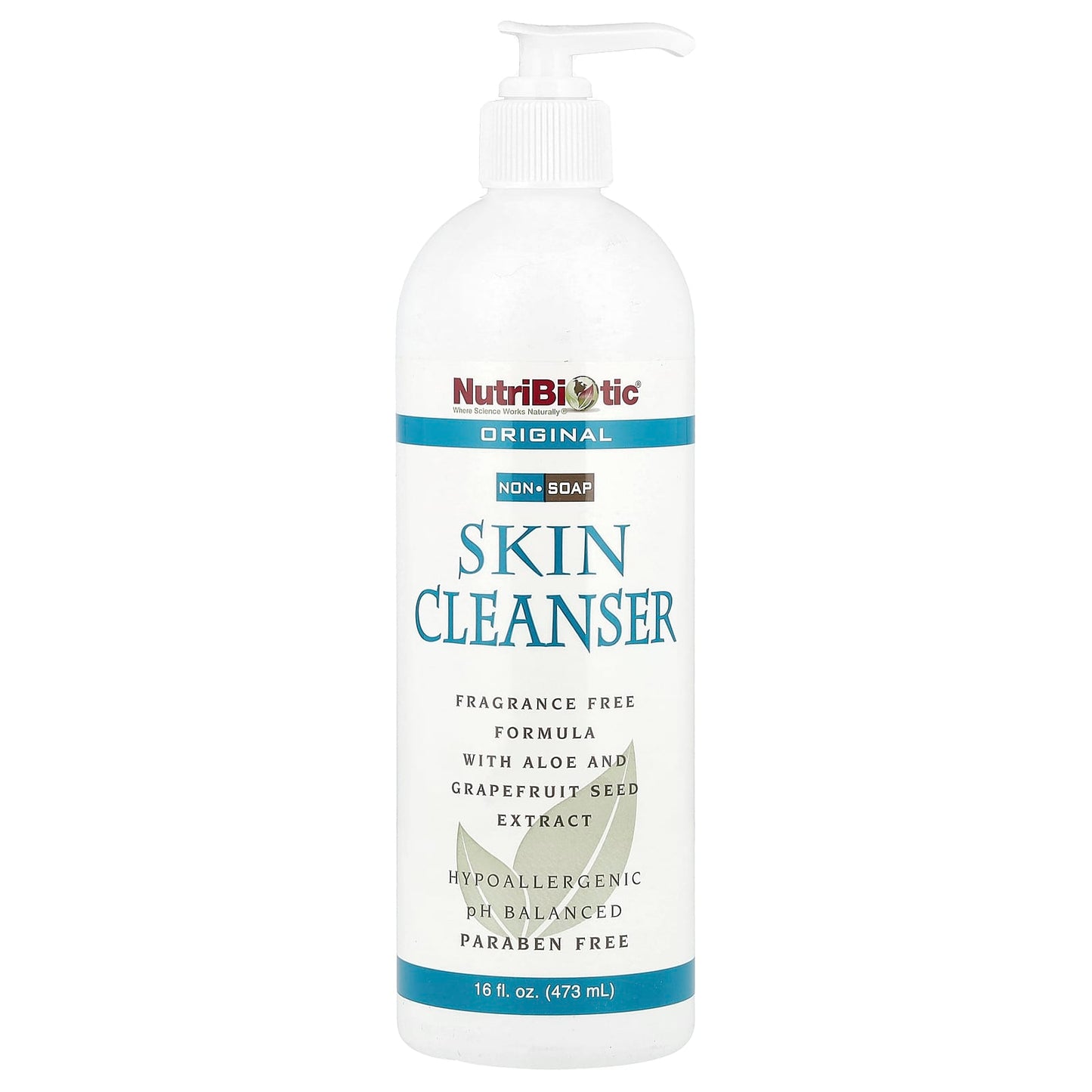 NutriBiotic, Skin Cleanser, Non-Soap, Original, Fragrance Free , 16 fl oz (473 ml) - Image 1