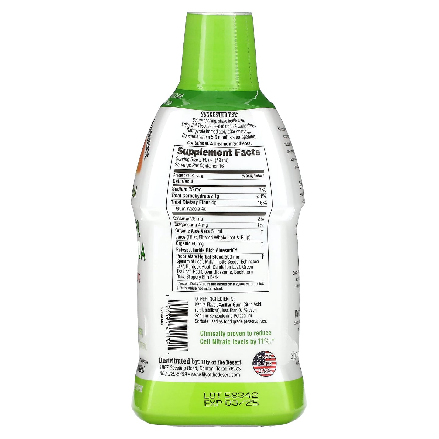 Lily of the Desert, Aloe Herbal, Detox Formula, 32 fl oz (960 ml) - Image 2
