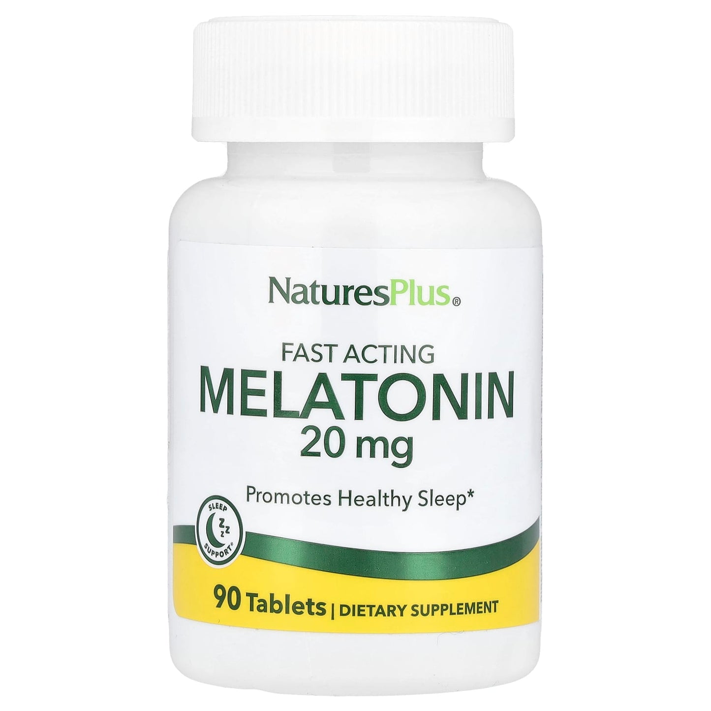 NaturesPlus, Melatonin, 20 mg, 90 Tablets - Image 1