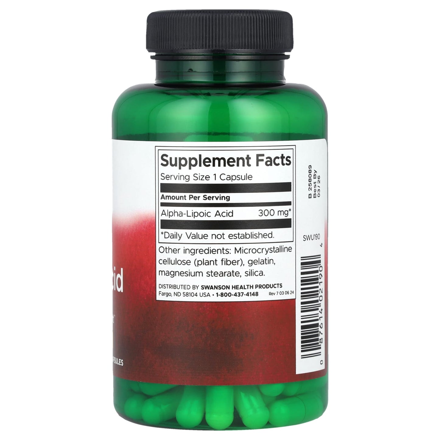 Swanson, Alpha Lipoic Acid, 300 mg, 120 Capsules