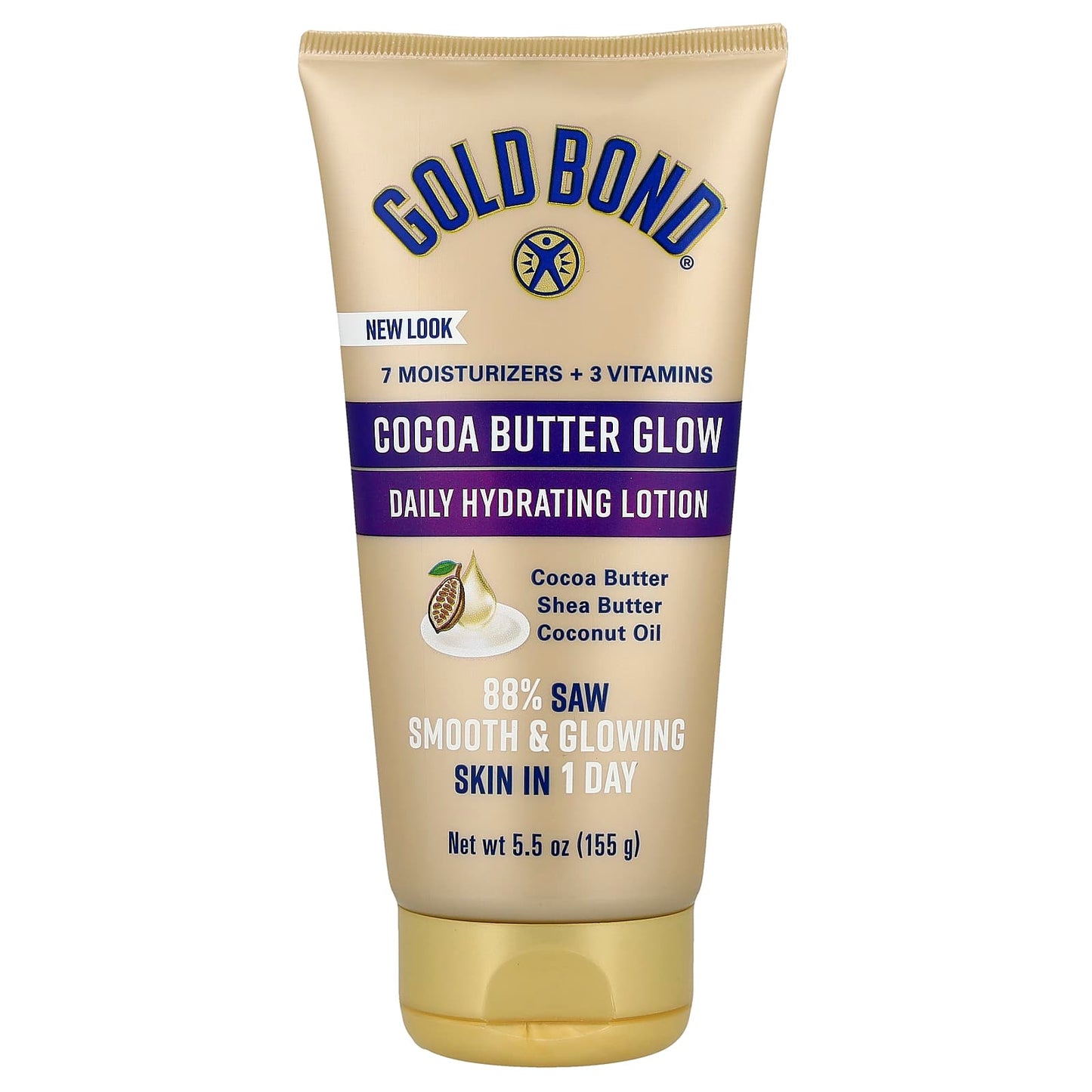 Gold Bond Daily Hydrating Lotion with Cocoa Butter, 5.5 oz (155g) - Image 1
