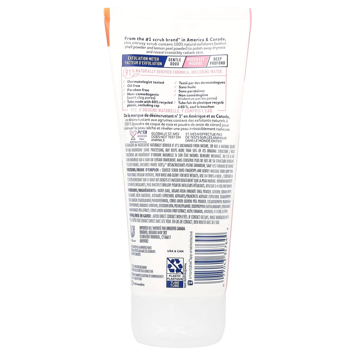 St. Ives, Radiant Skin Scrub, Pink Lemon & Mandarin, 6 oz (170 g) - Image 2