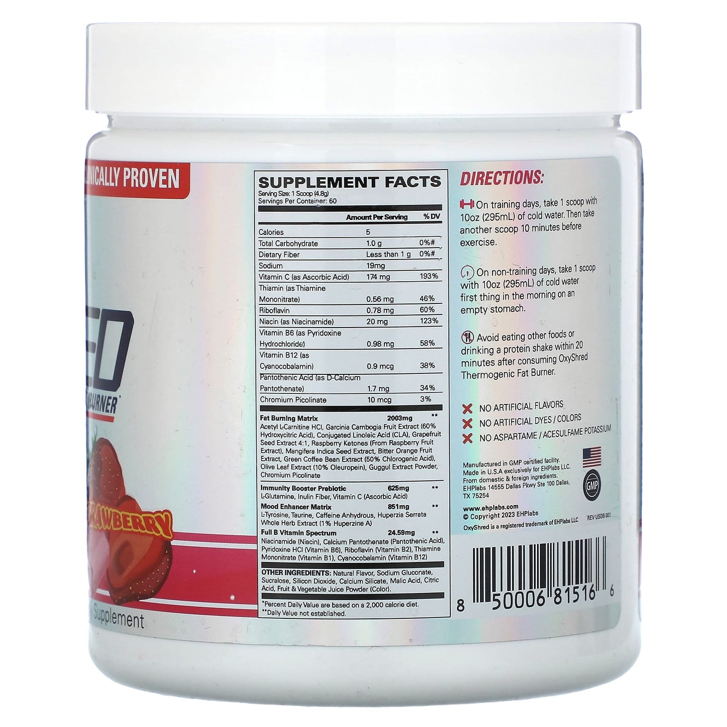 EHPlabs OxyShred Thermogenic Fat Burner for Weight Loss and Energy - Image 2