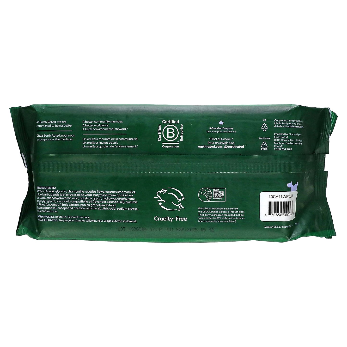 Lavender Scented Dog Wipes for Gentle Cleaning - 100 Wipes - Image 2