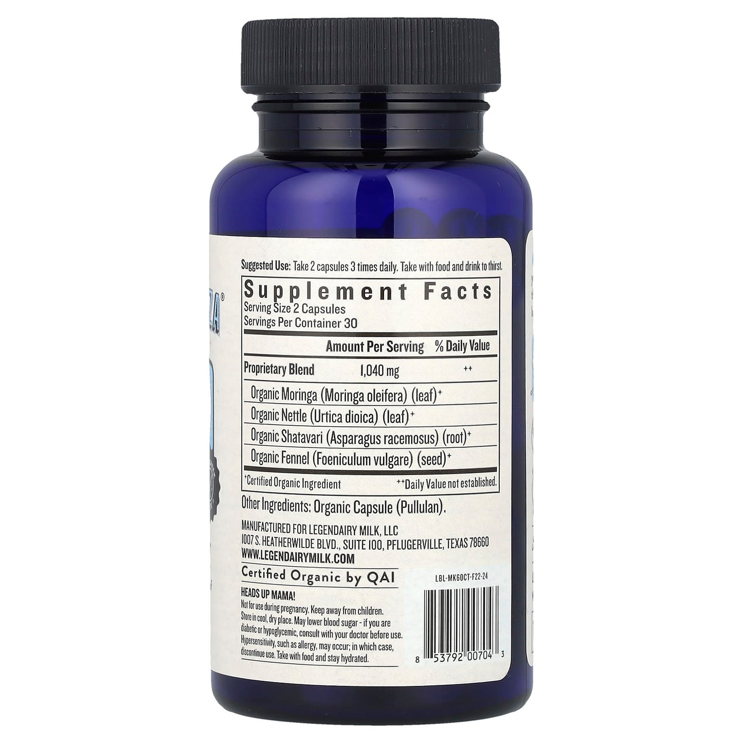 Legendairy Milk, Milkapalooza®, 60 Vegan Capsules - Image 2