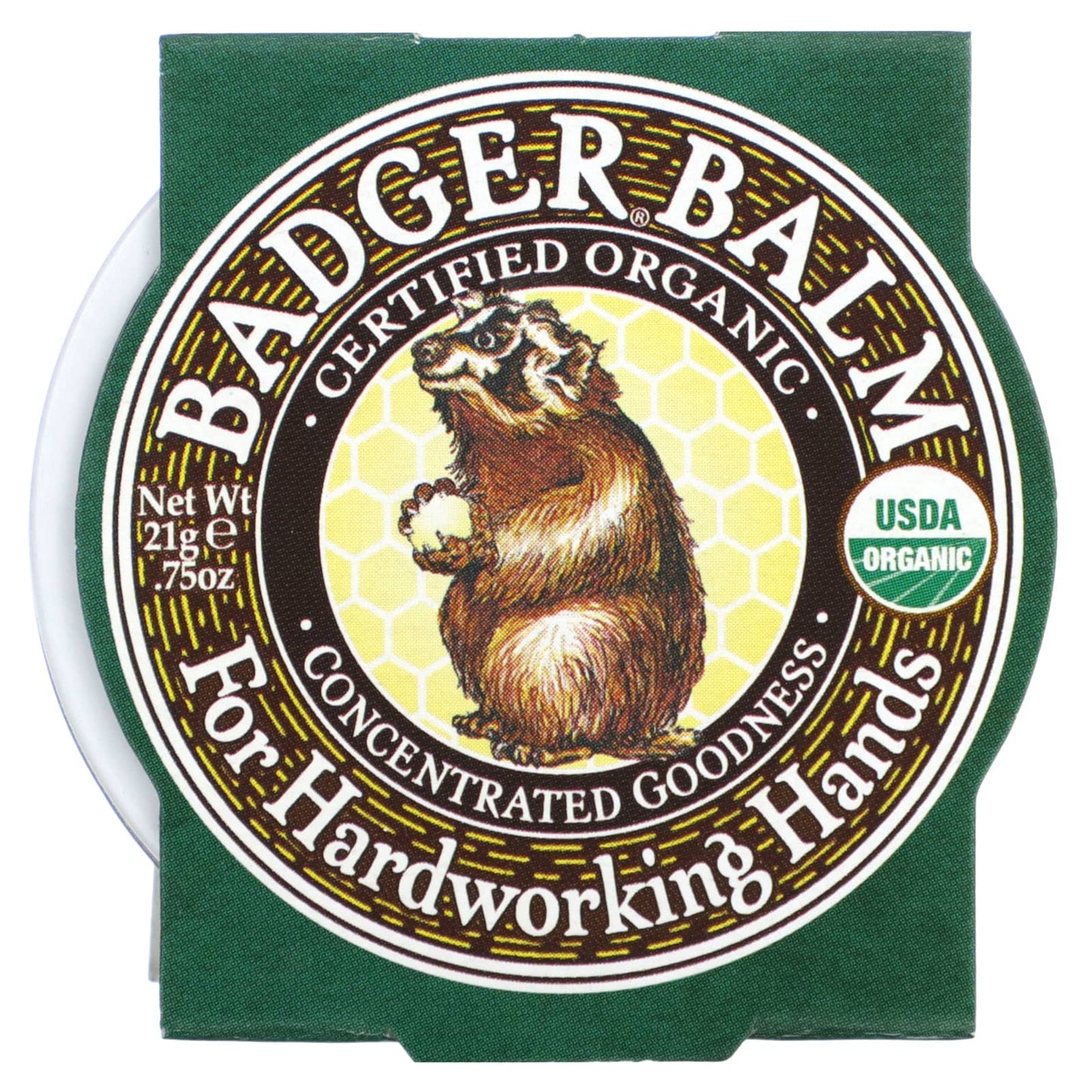 Badger Organic Hand Balm for Dry Skin Relief, 0.75 oz - Image 2