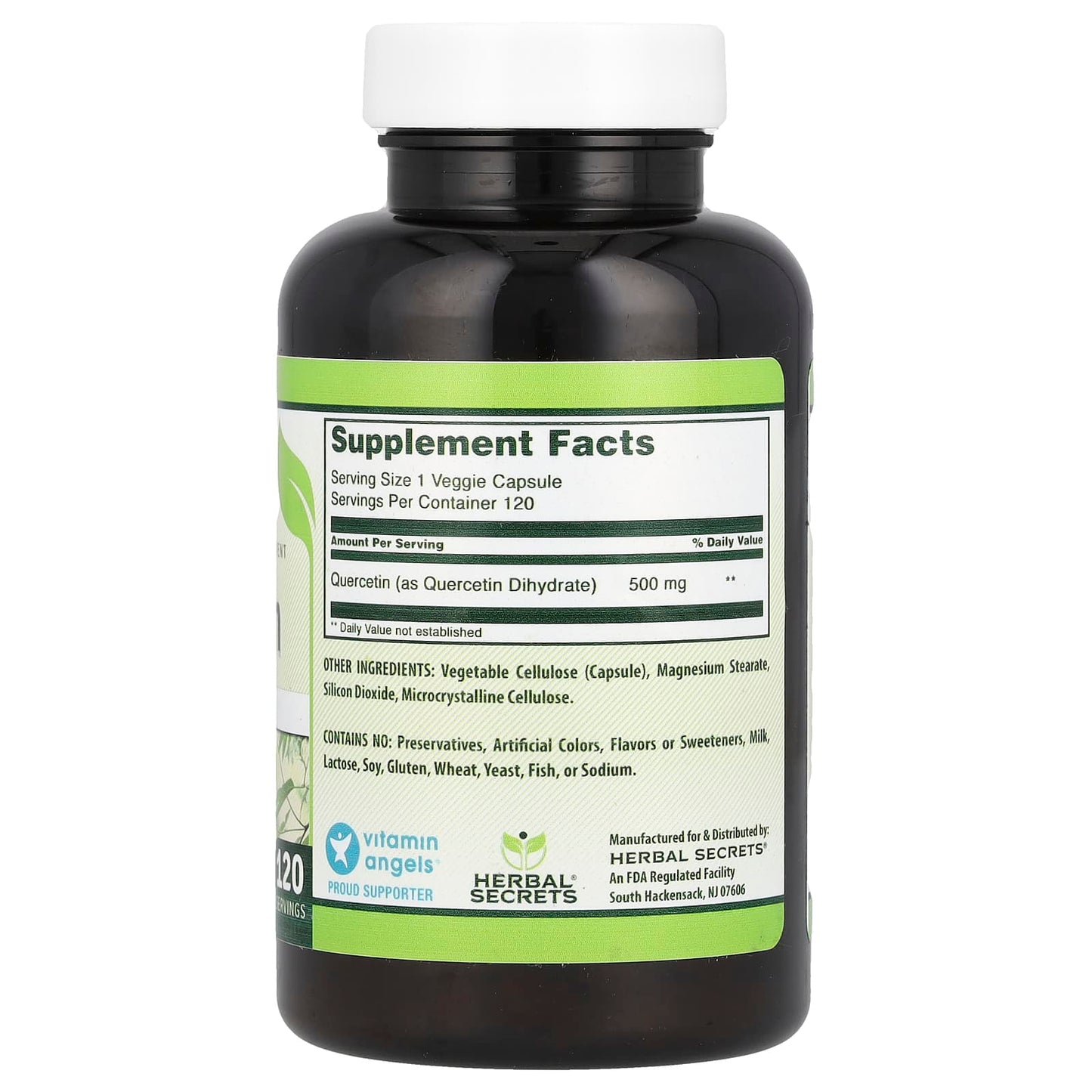 Quercetin Dietary Supplement 500mg by Herbal Secrets - Image 2