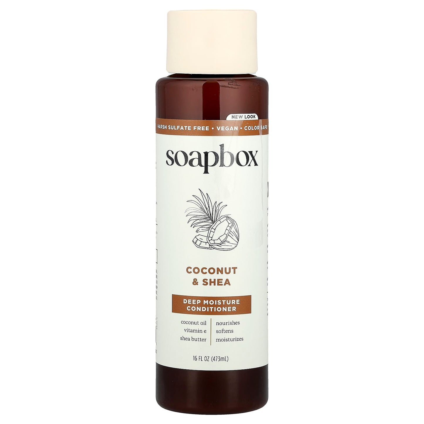 Soapbox, Deep Moisture Conditioner, Coconut & Shea, 16 fl oz (473 ml) - Image 1