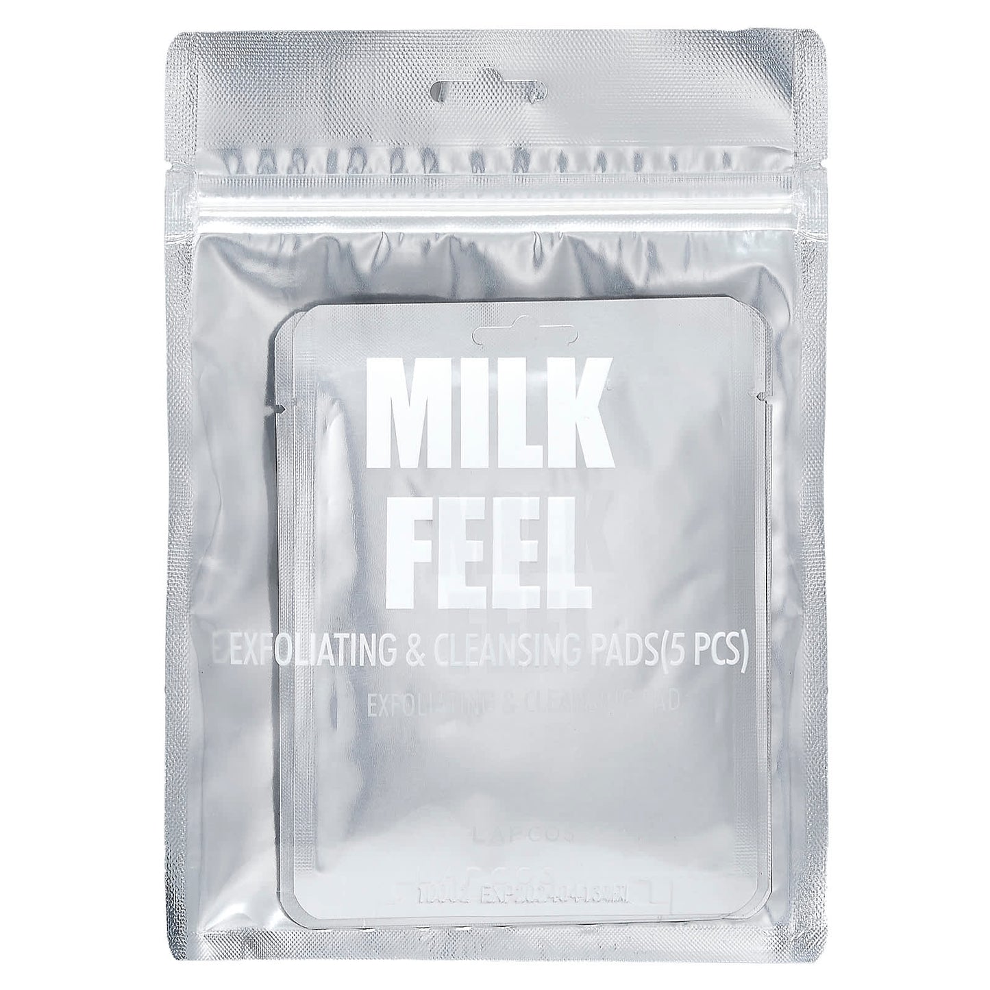 Lapcos, Milk Feel, Exfoliating & Cleansing Pad, 5 Pads, 0.24 oz (7 g) Each - Image 2