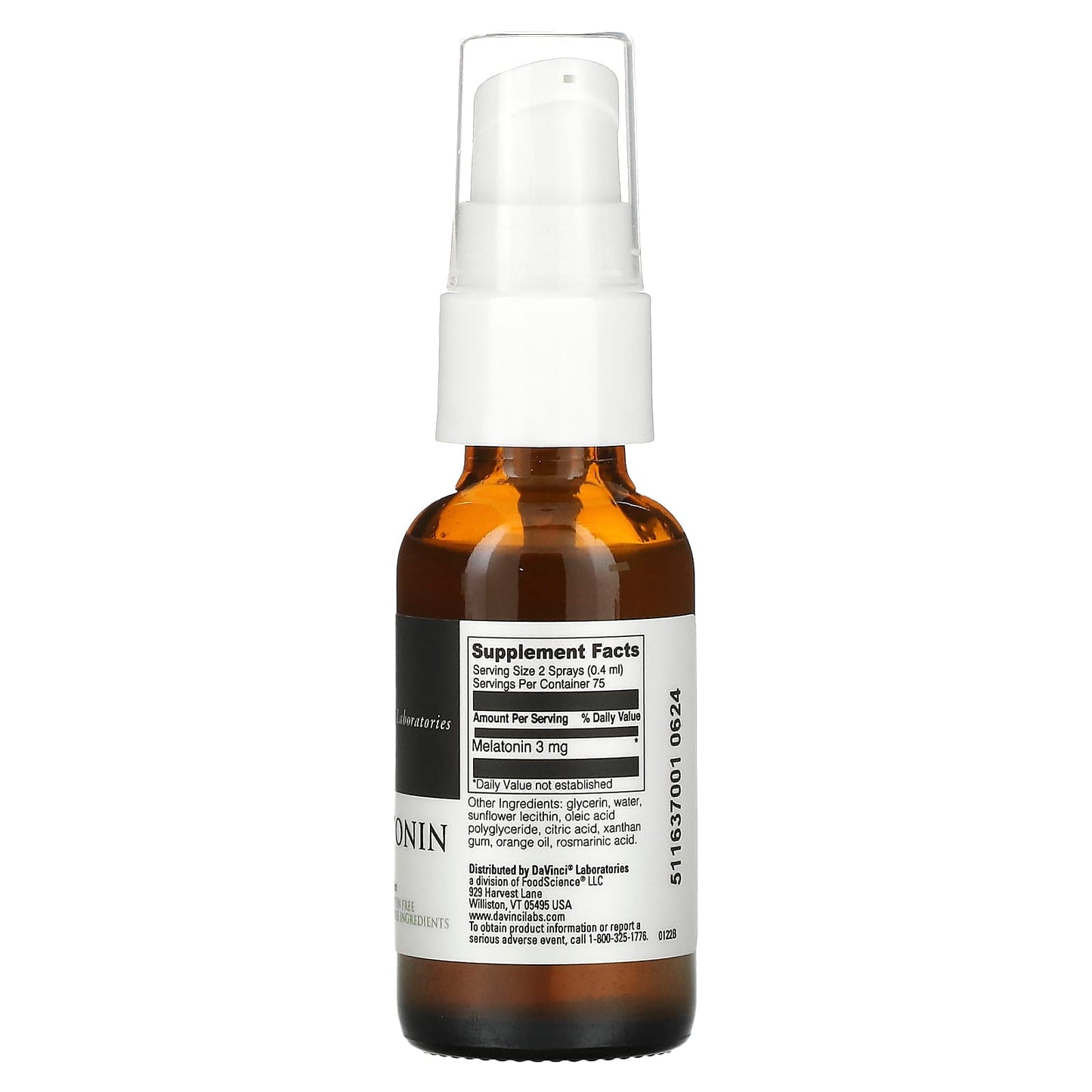 Liposomal Melatonin Spray | Natural Sleep Aid by DaVinci Laboratories - Image 2