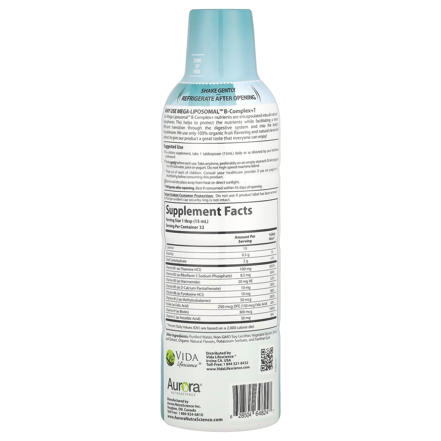 Boost Energy & Mood with Aurora Nutrascience Mega-Liposomal B-Complex+ - Image 2