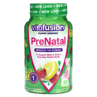 Natural Prenatal Vitamins by VitaFusion - 90 Gummies for Mom & Baby