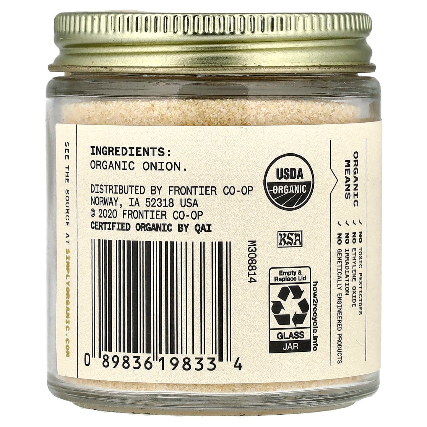Simply Organic, Single Origin, California Onion, 2.86 oz (81 g) - Image 2