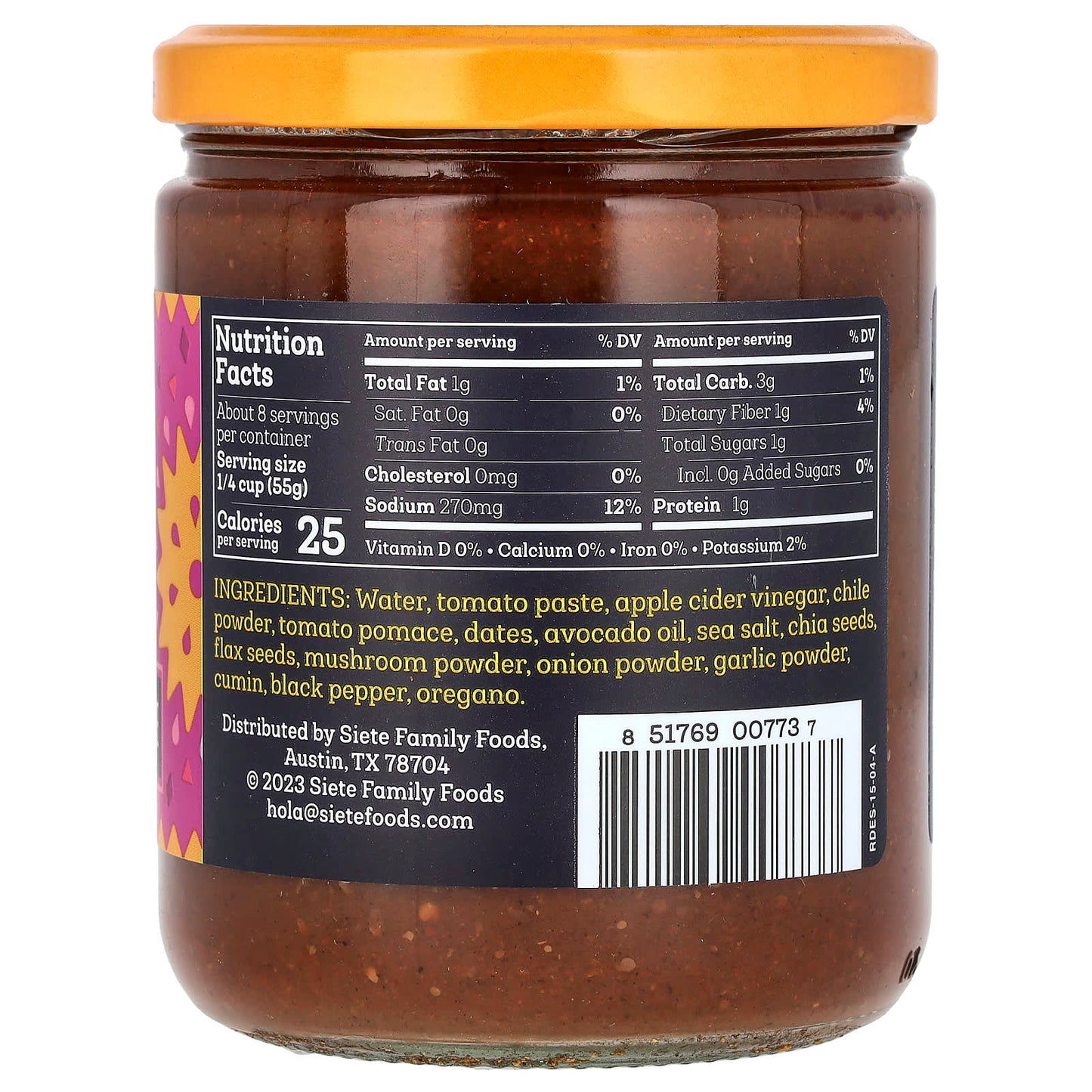 Siete, Red Enchilada Sauce, 15 oz (425 g) - Image 2