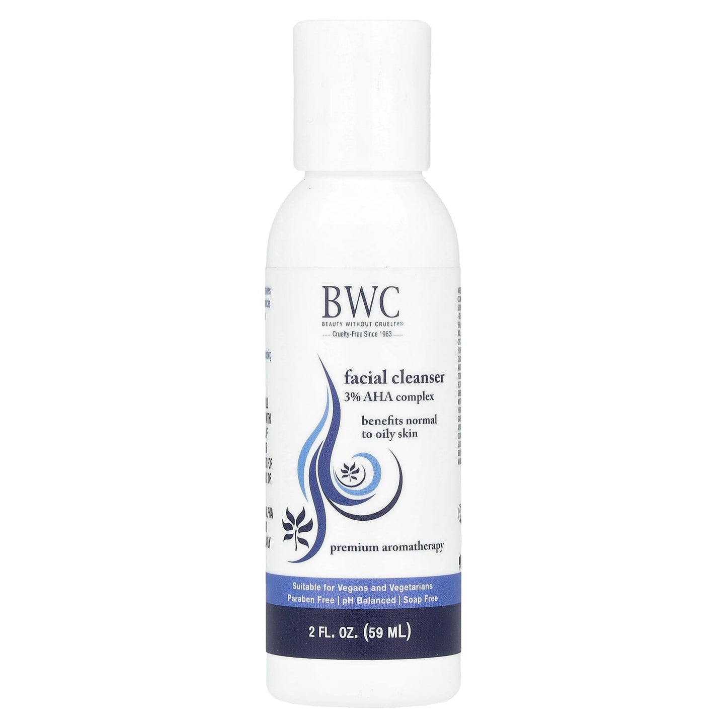 Beauty Without Cruelty, Facial Cleanser, 3% AHA Complex, 2 fl oz (59 ml)