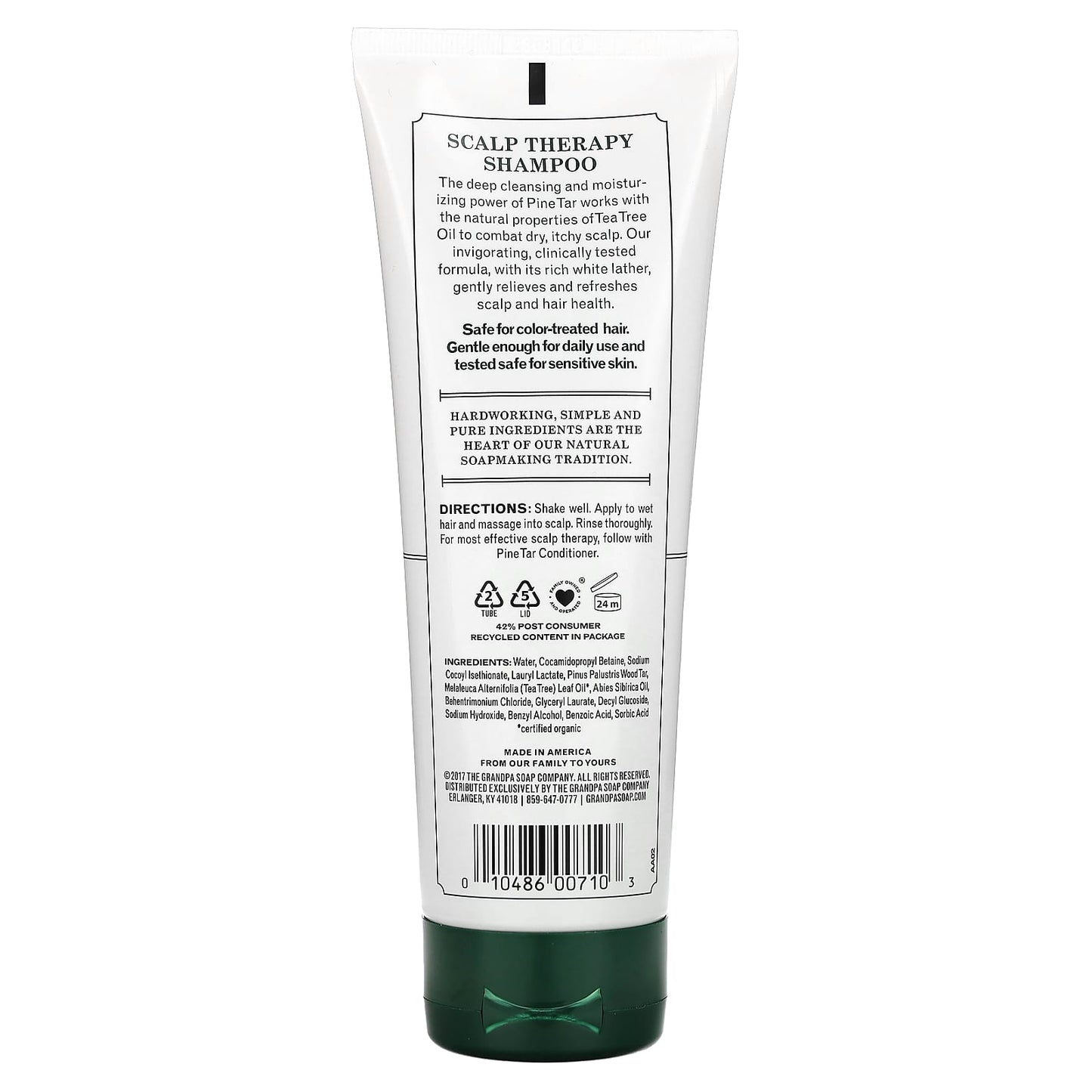 The Grandpa Soap Co., Pine Tar Shampoo, Scalp Therapy, 8 fl oz (237 ml) - Image 2