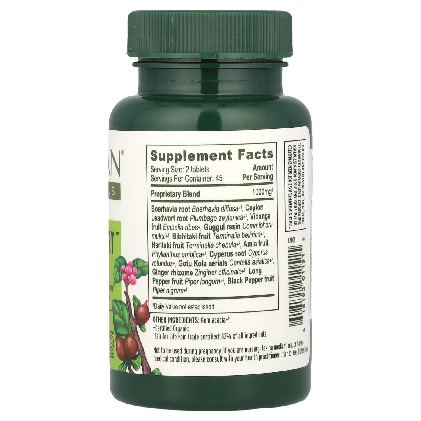 Banyan Botanicals Trim Support USDA Organic Weight Management Tablets - Image 2