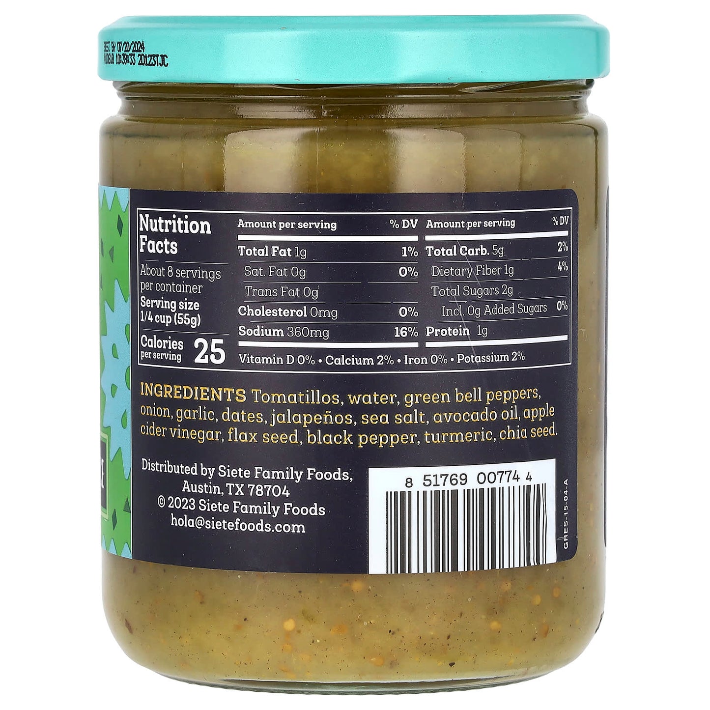 Siete, Green Enchilada Sauce, 15 oz (425 g) - Image 2