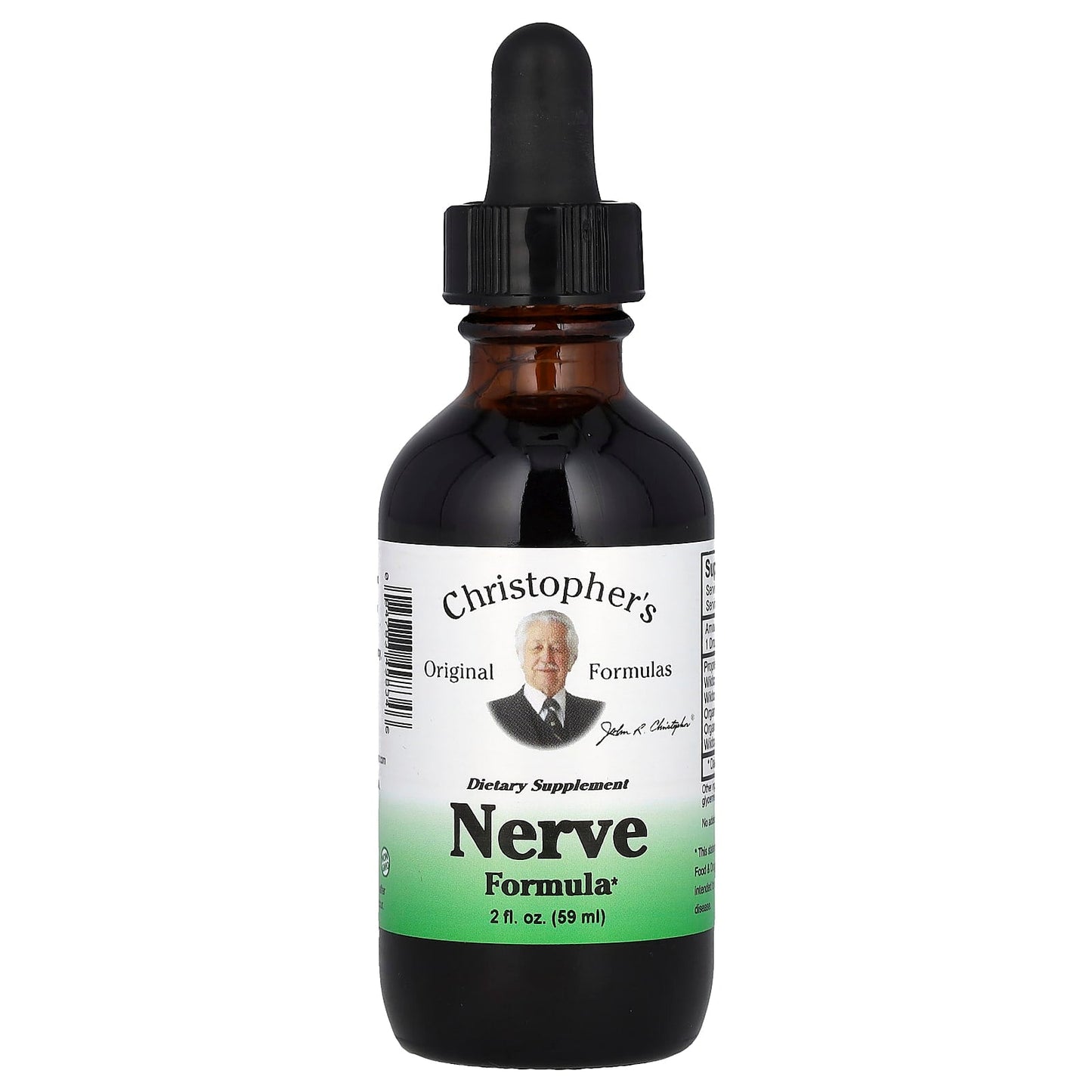 Nerve Support Supplement by Christopher's Original Formulas - 59ml - Image 1