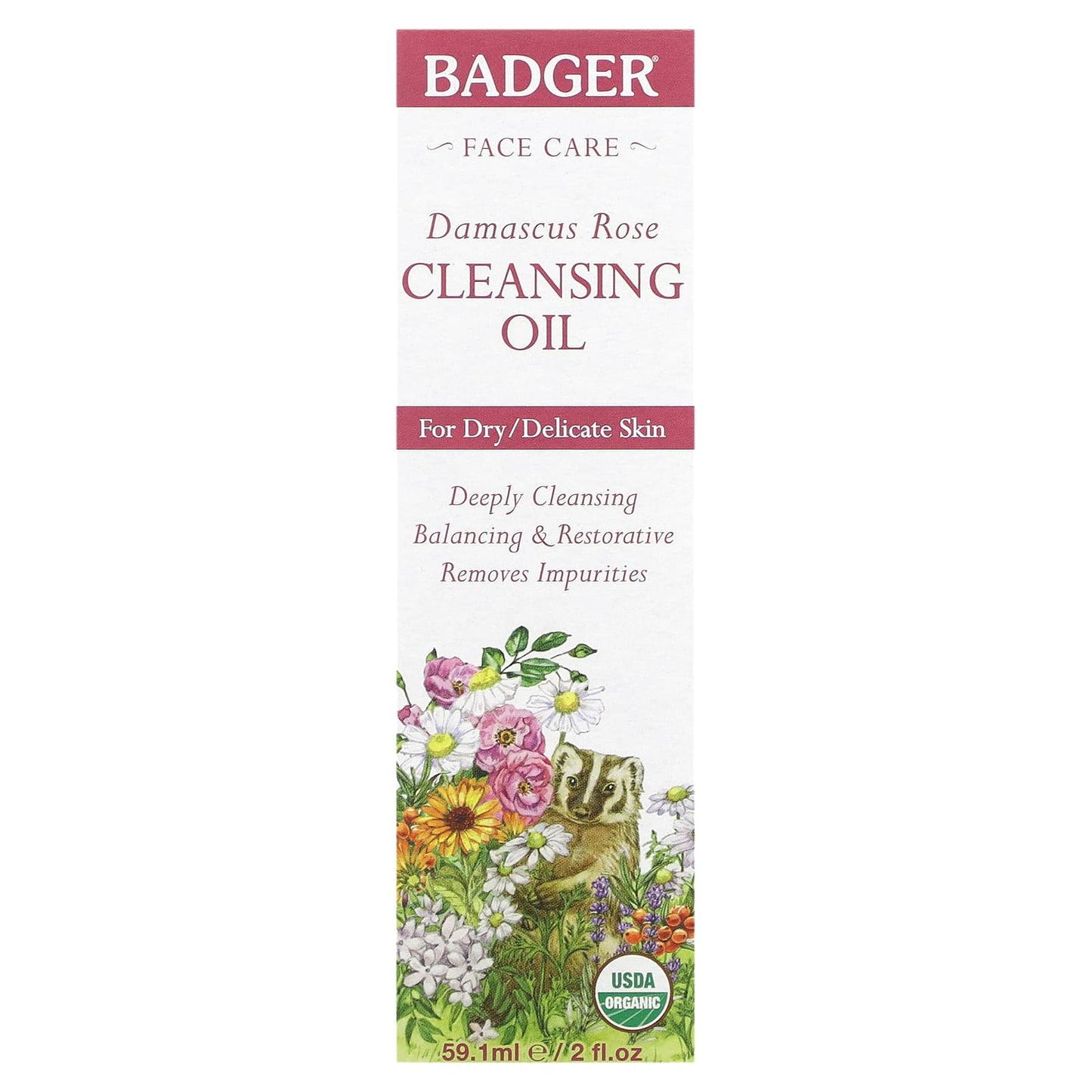 Damascus Rose Cleaning Oil for Dry & Delicate Skin - 2 fl oz - Image 2