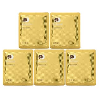 Petitfee Gold & Snail Hydrogel Face Mask Set - 5 Sheets, 30g Each