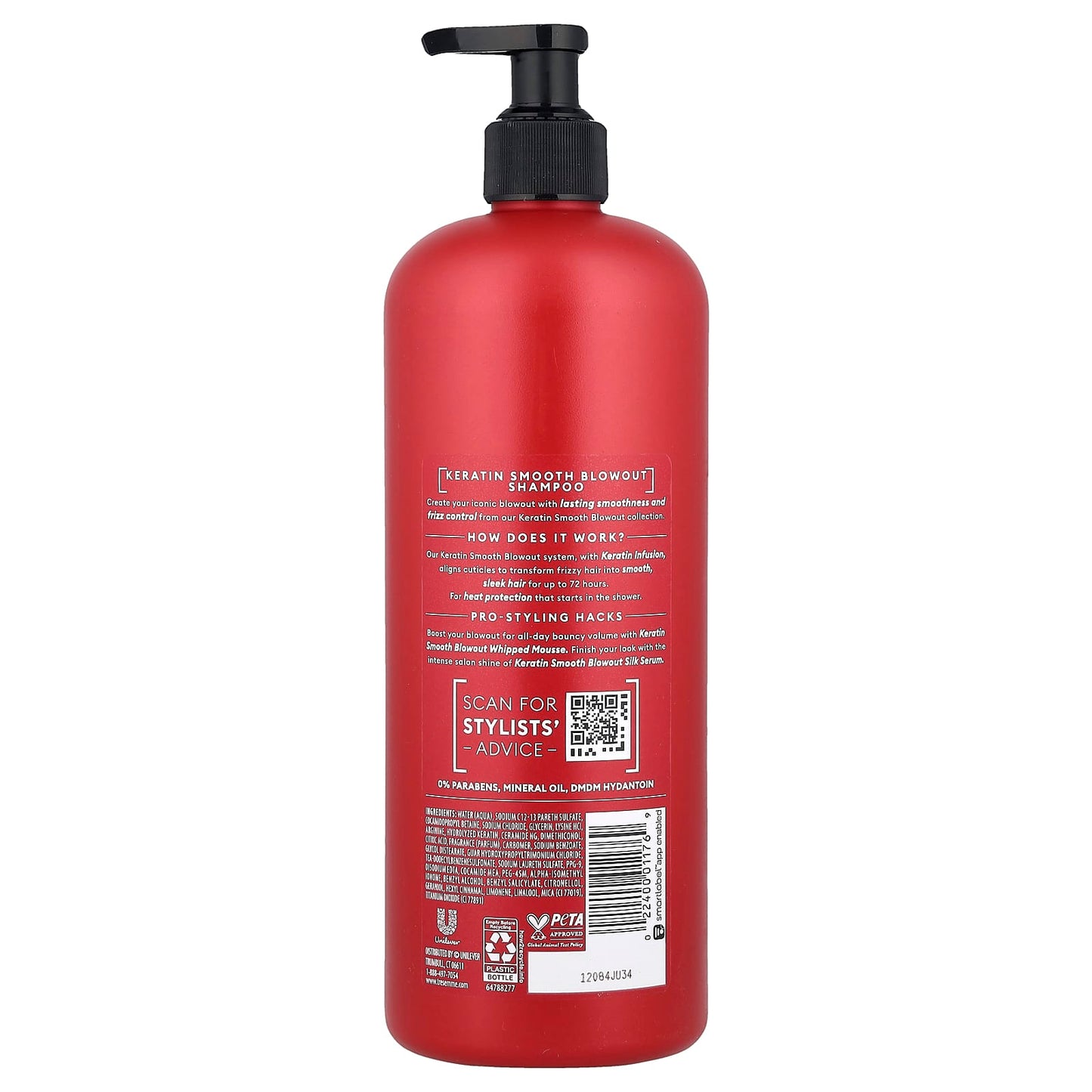 TRESemmé, Keratin Smooth Blowout Shampoo, 28 fl oz (828 ml) - Image 2